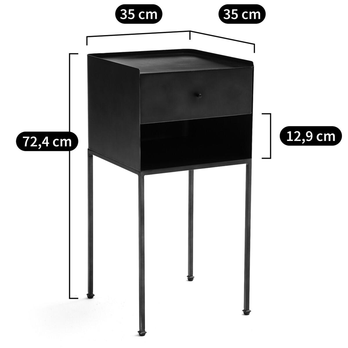 Yazdan Metal Bedside Table – image 7