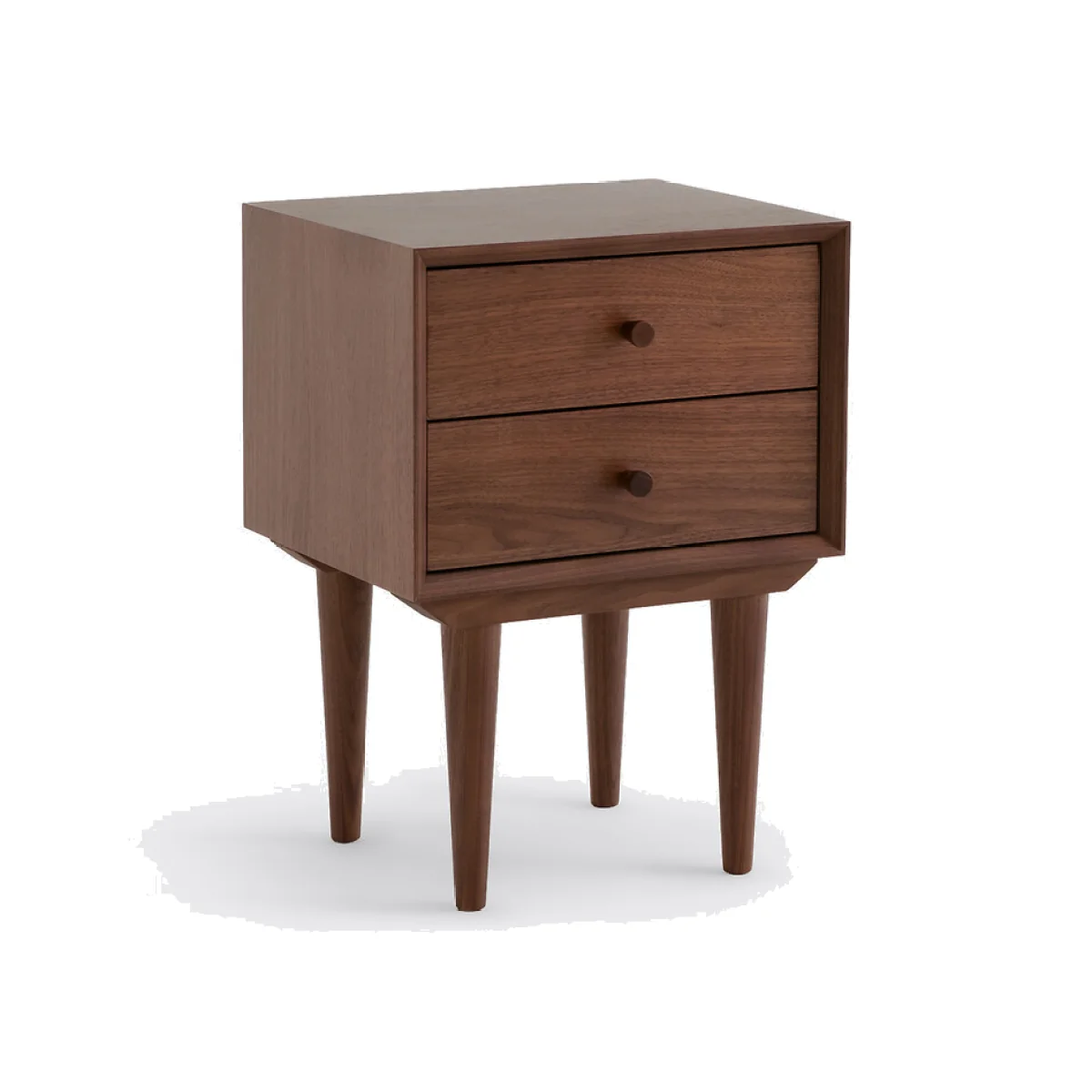 Quilda Walnut/Veneer Vintage Bedside Table – image 1