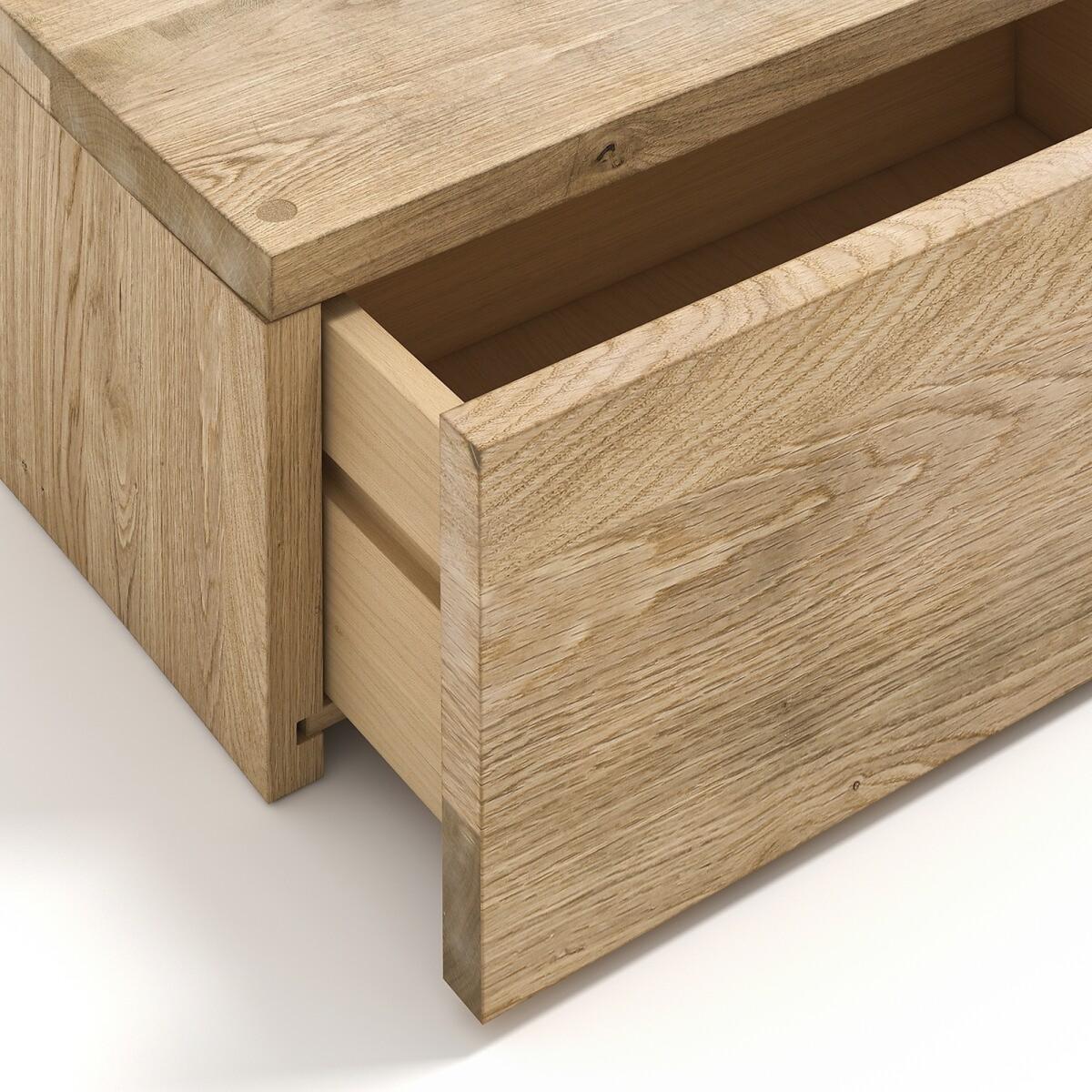 Paul Solid Oak Wall-Mounted Bedside Table – image 4