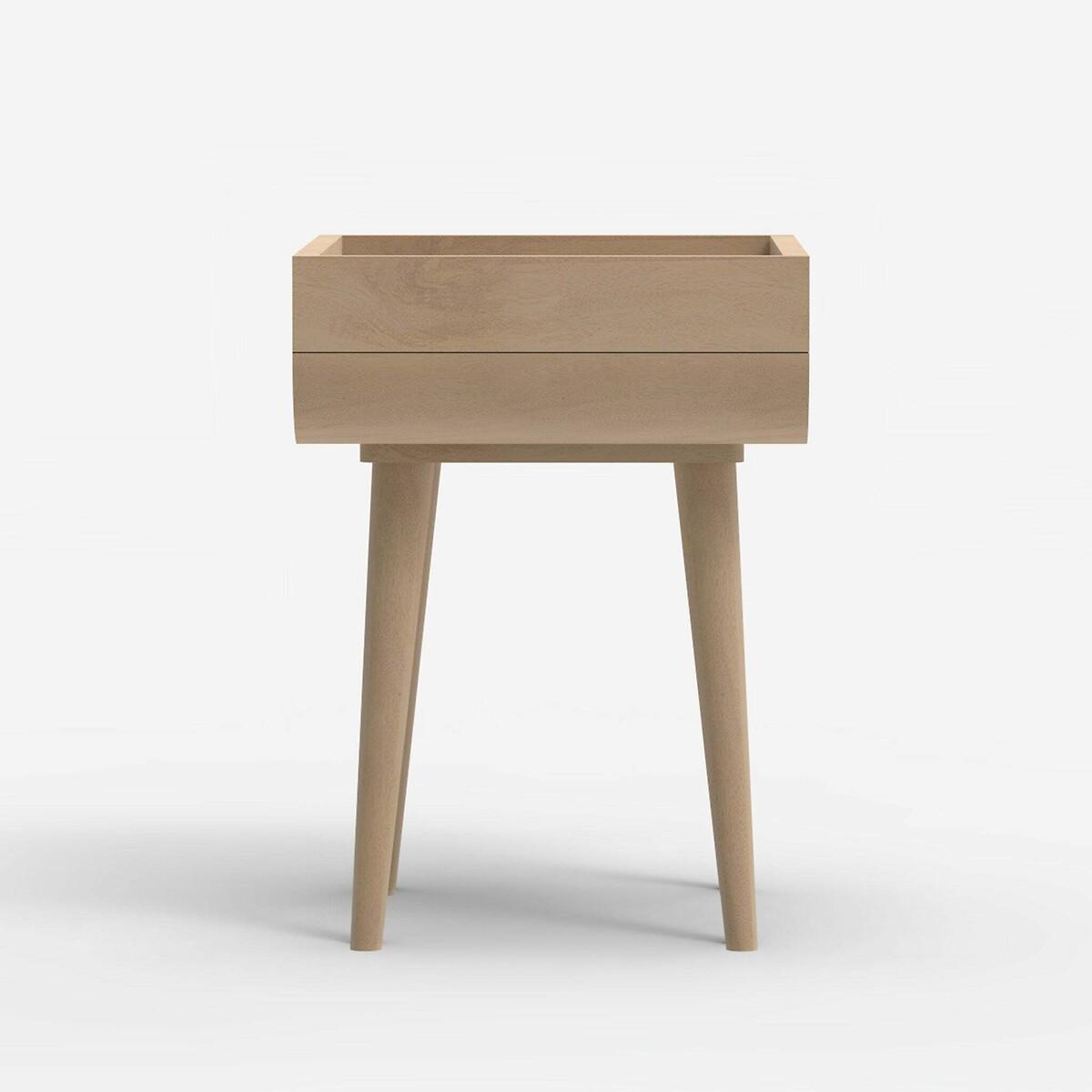 Ozen Stone & Mango Wood 1 Drawer Bedside Table – image 6