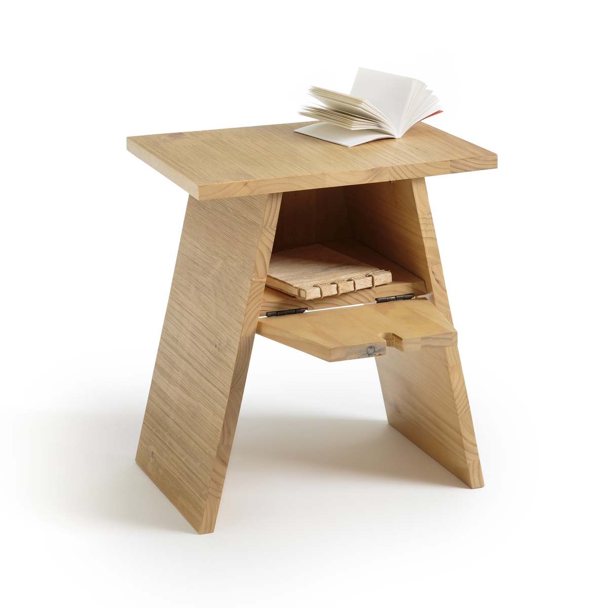 Asayo Solid Oak Bedside Table – image 2