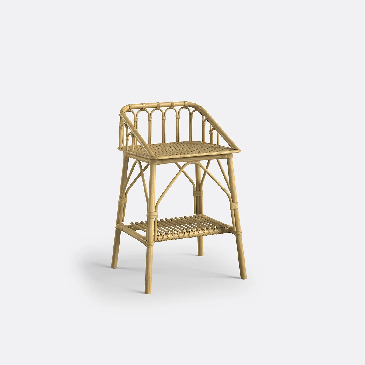 Malu Vintage Rattan Bedside Table – image 3
