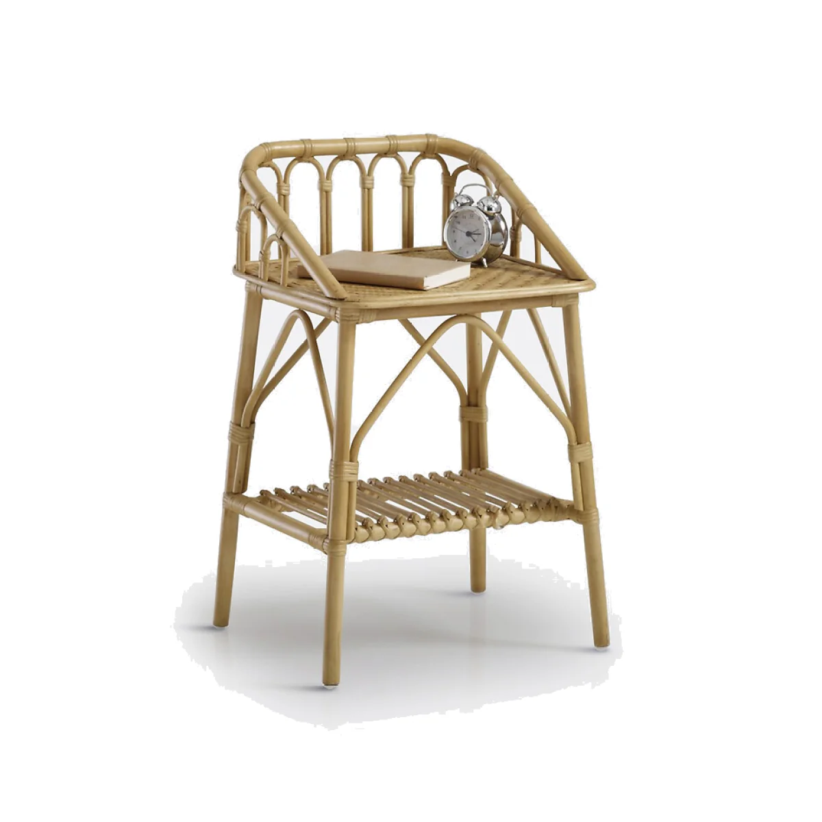 Malu Vintage Rattan Bedside Table – image 1