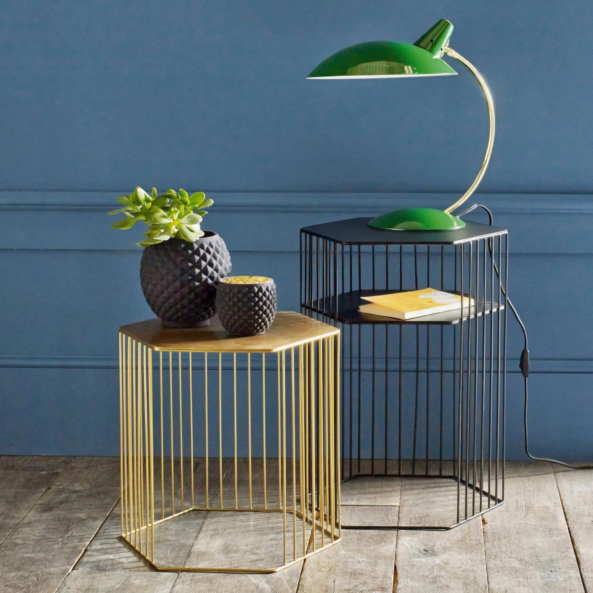Topim Two-Tier Metal Wire Bedside Table – image 3