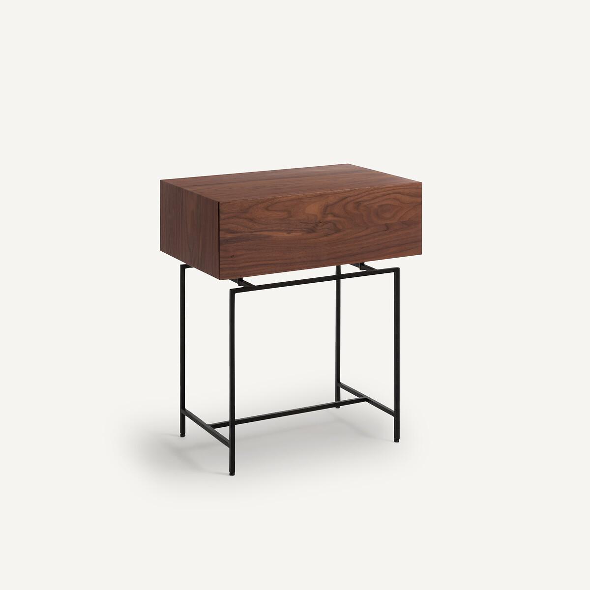 Oreko Walnut Veneered Bedside Table – image 2