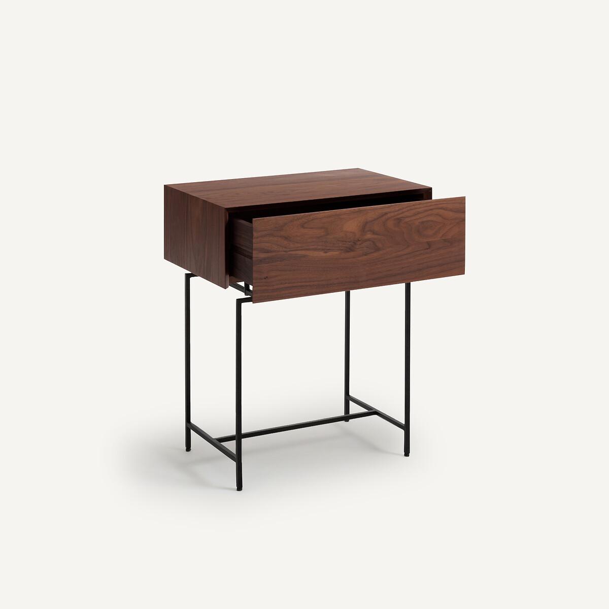 Oreko Walnut Veneered Bedside Table – image 4