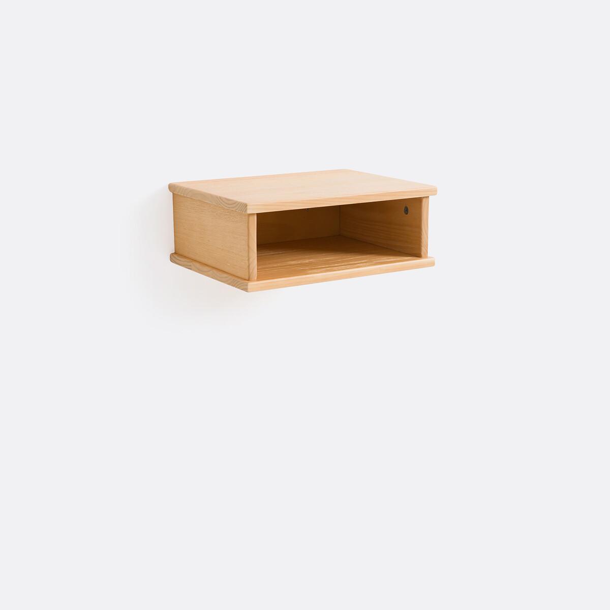 Jalun Brushed Solid Pine Wall-Mounted Bedside Table – image 2