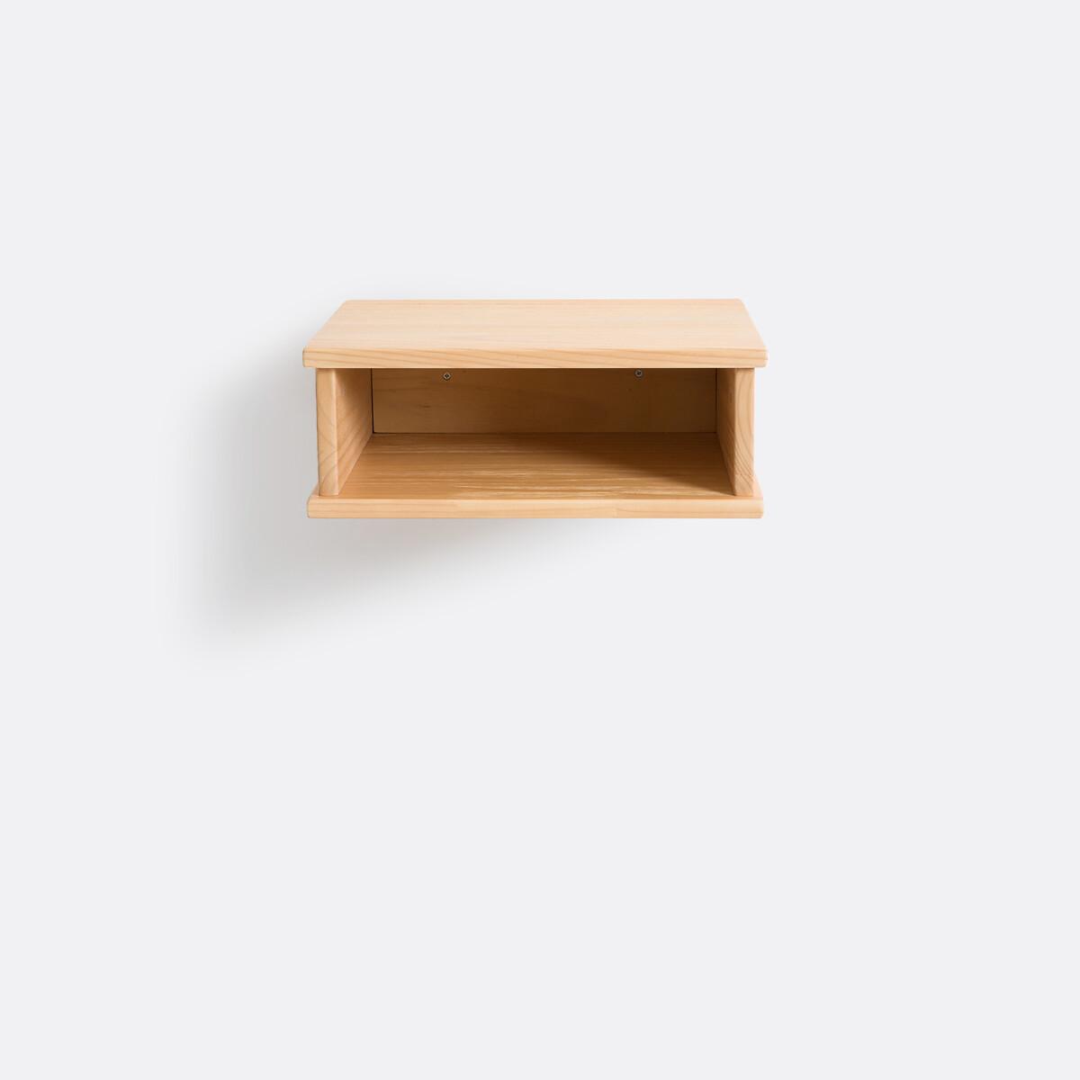 Jalun Brushed Solid Pine Wall-Mounted Bedside Table – image 3
