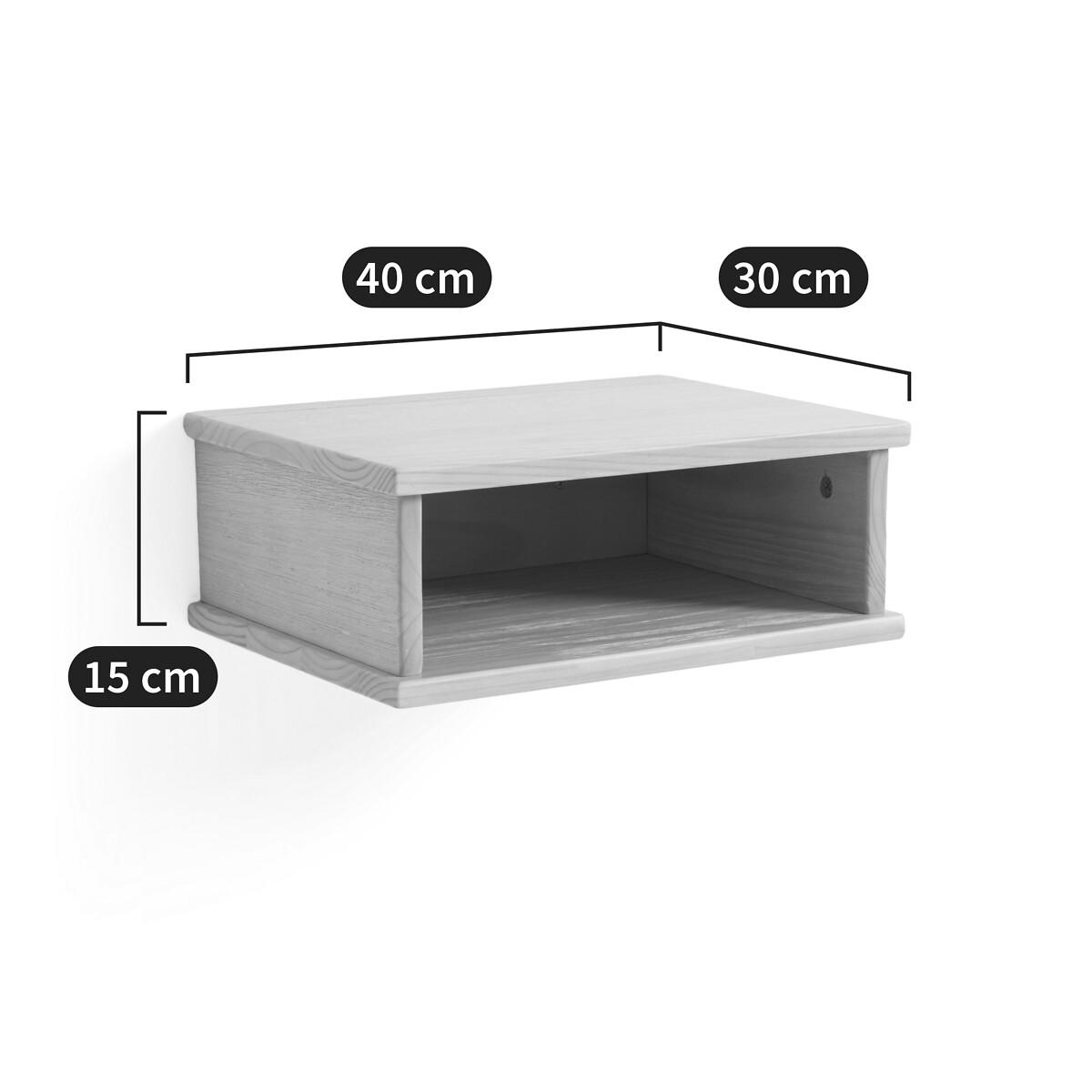 Jalun Brushed Solid Pine Wall-Mounted Bedside Table – image 6