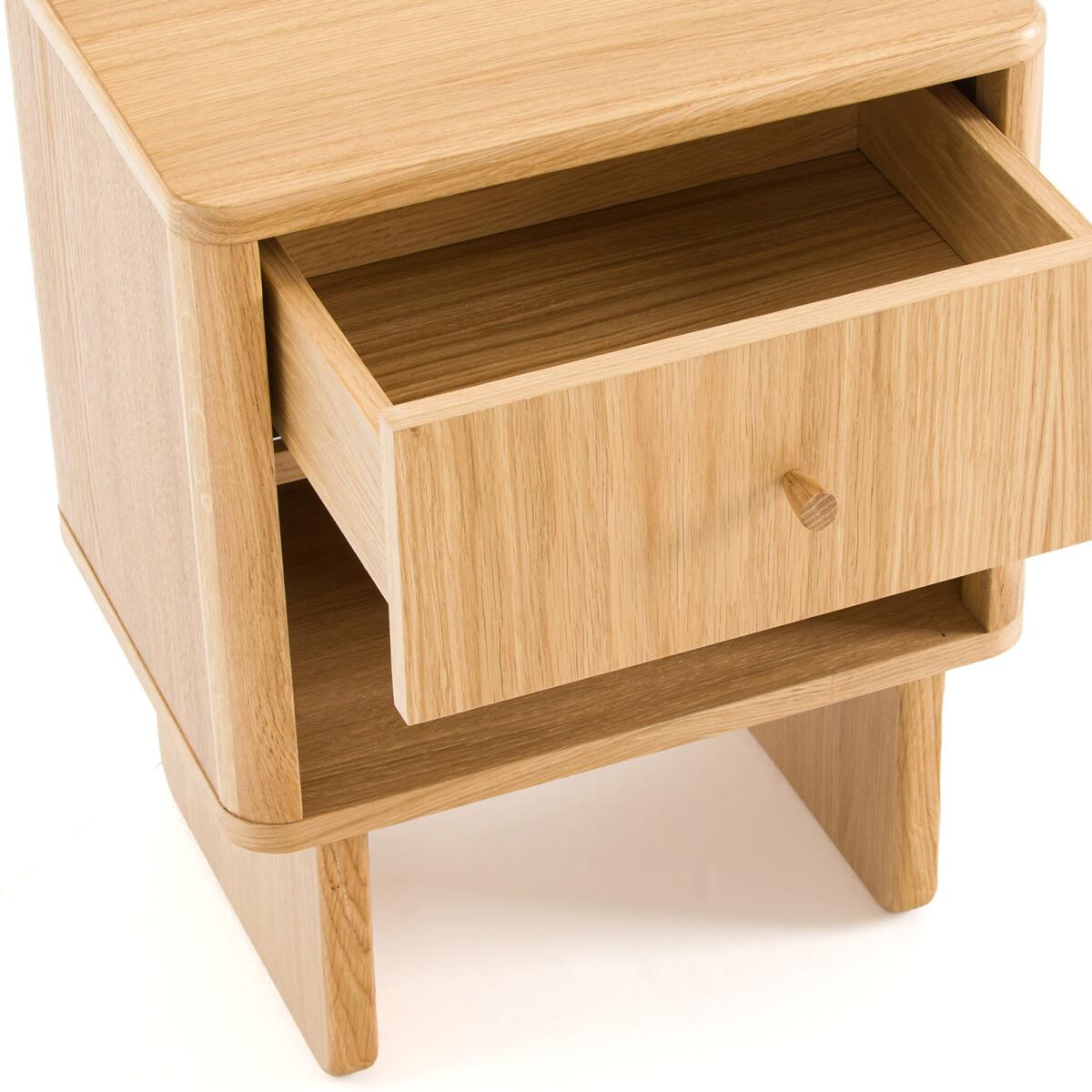Aleks Oak Bedside Table – image 4