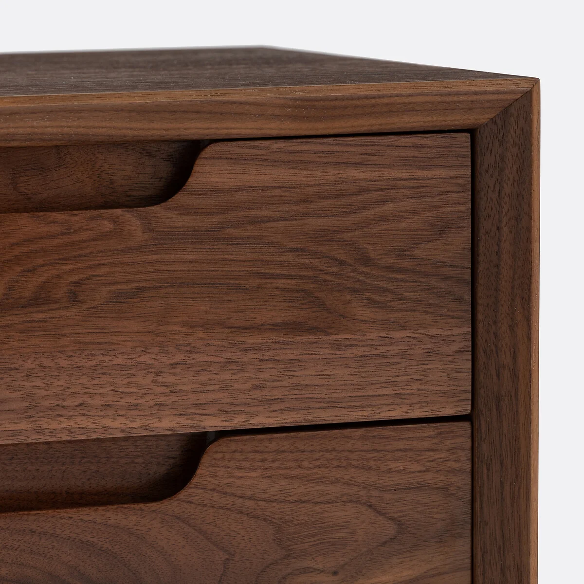 Noyeto 2-Drawer Wood & Metal Bedside Table – image 4
