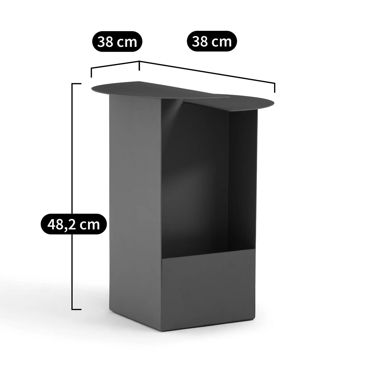 Alessio Steel Bedside Table – image 8