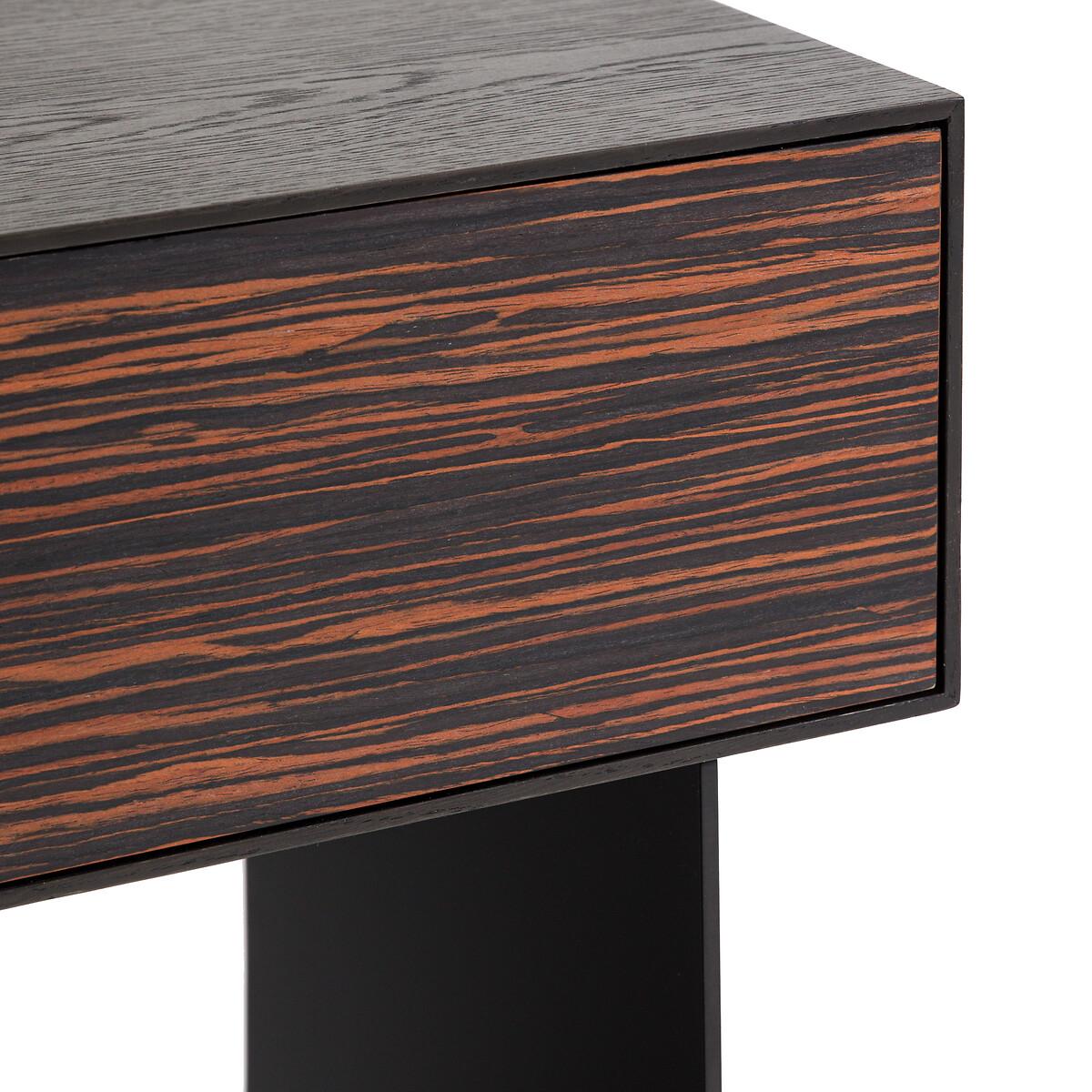 Fergus Ebony, Oak and Metal Bedside Table – image 4