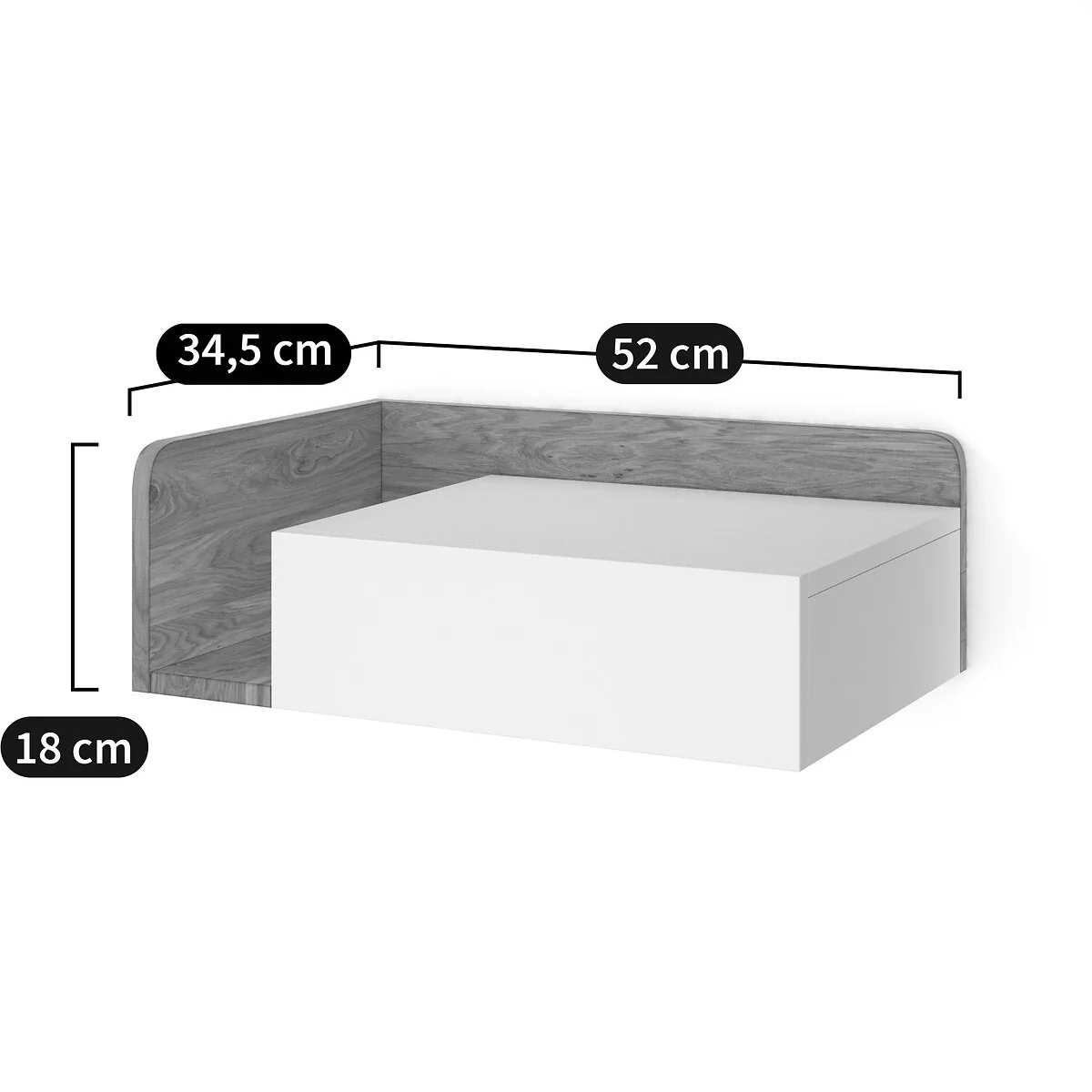 Jimi Floating Bedside Table, Left-Hand Side – image 5