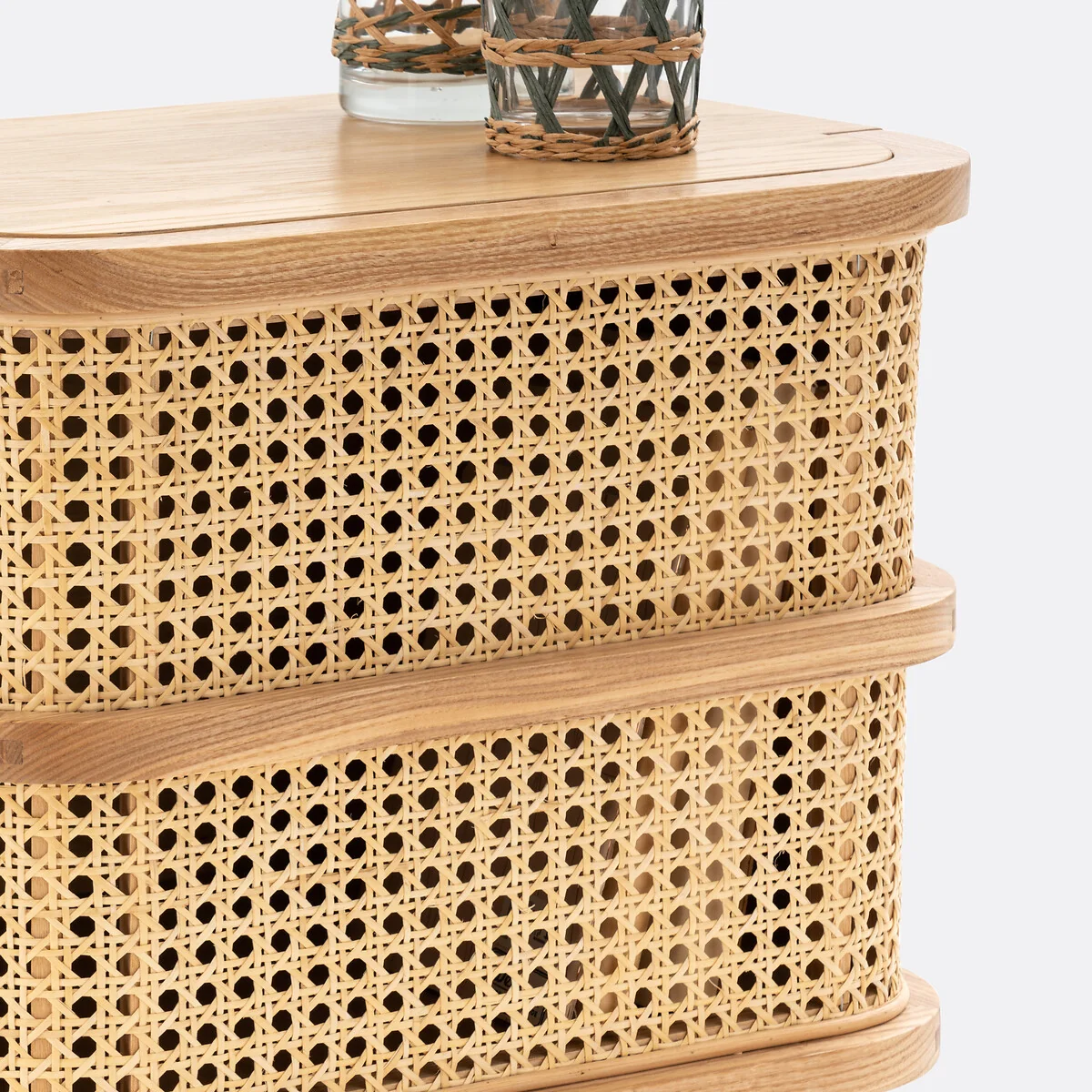 Laora Cane Bedside Table with 1 Drawer – image 5