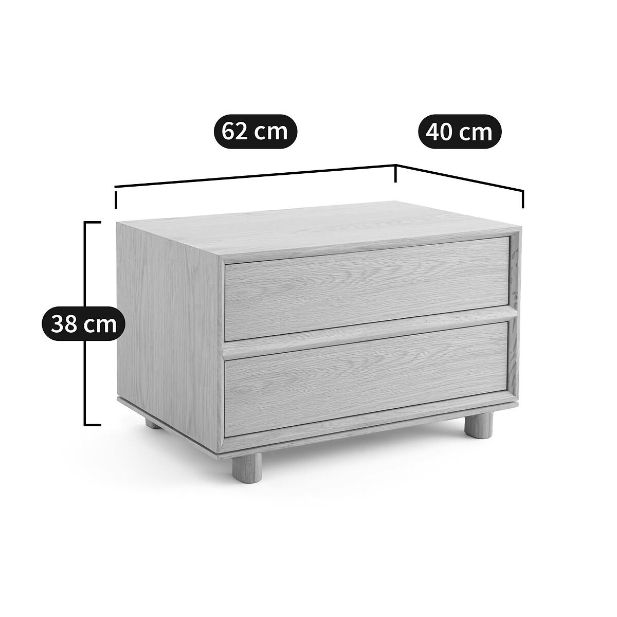 Gloria Solid Oak Bedside Table, designed by E. Gallina – image 7