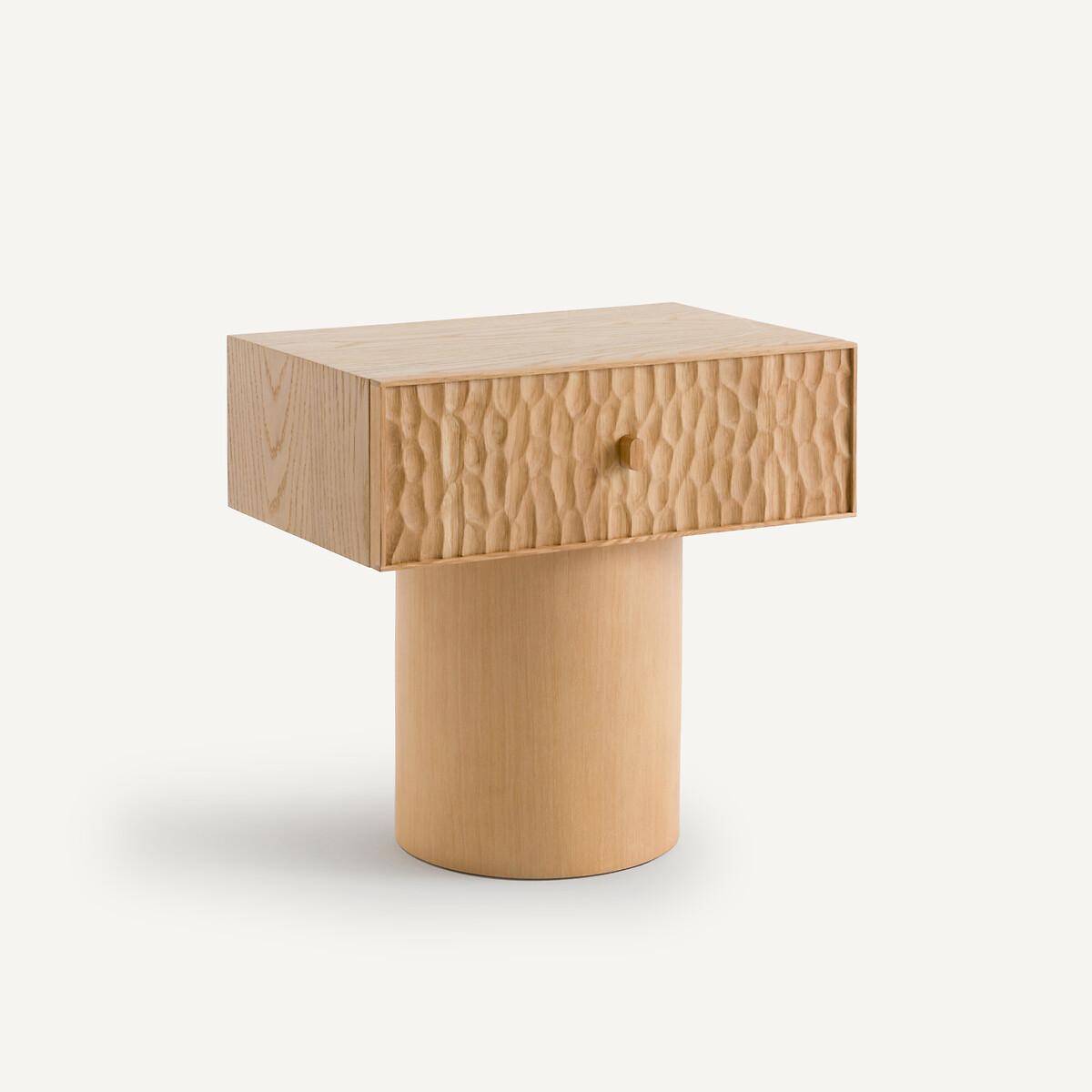 Mason Oak Bedside Table with Drawer – image 2