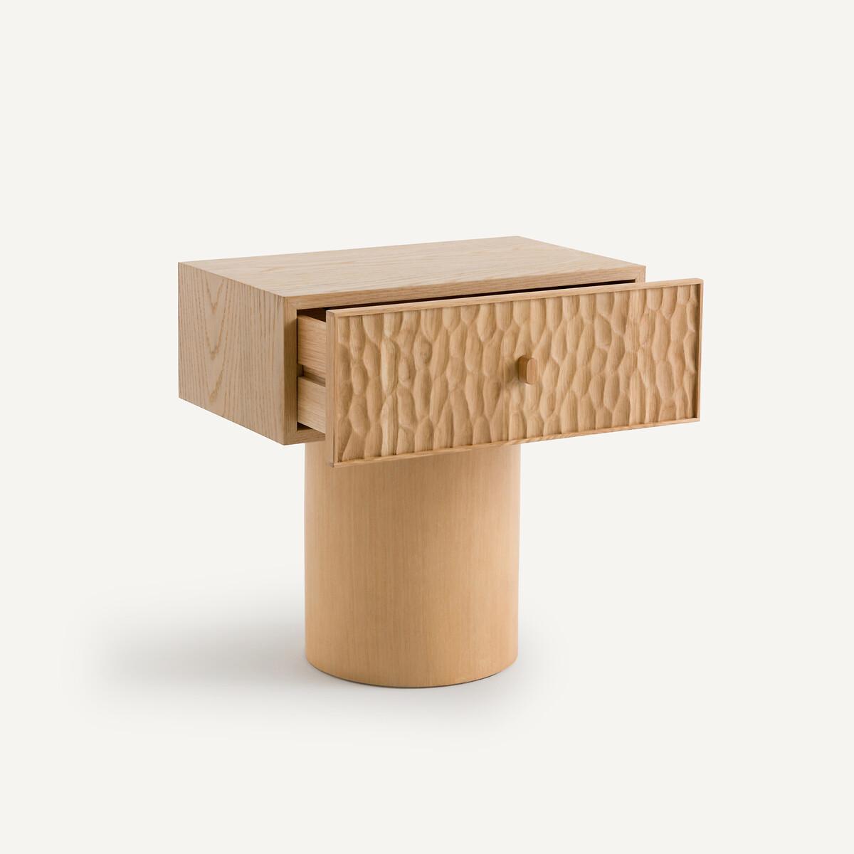 Mason Oak Bedside Table with Drawer – image 4