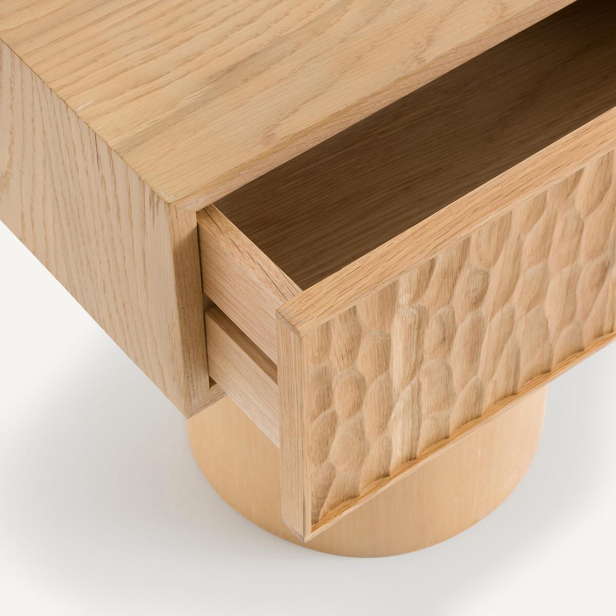 Mason Oak Bedside Table with Drawer – image 7