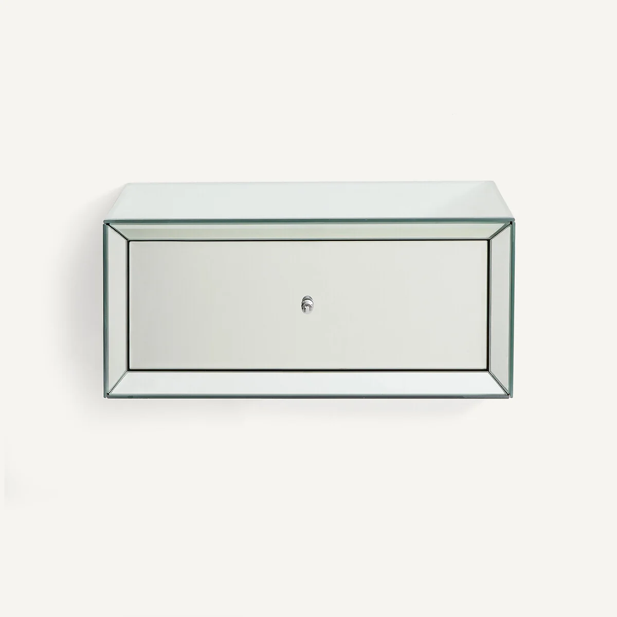 Khonsou MDF Mirrored Wall-Mounted Bedside Table – image 3