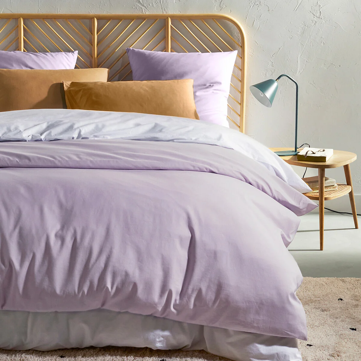 Buisseau Two-Tier Cane Bedside Table – image 2