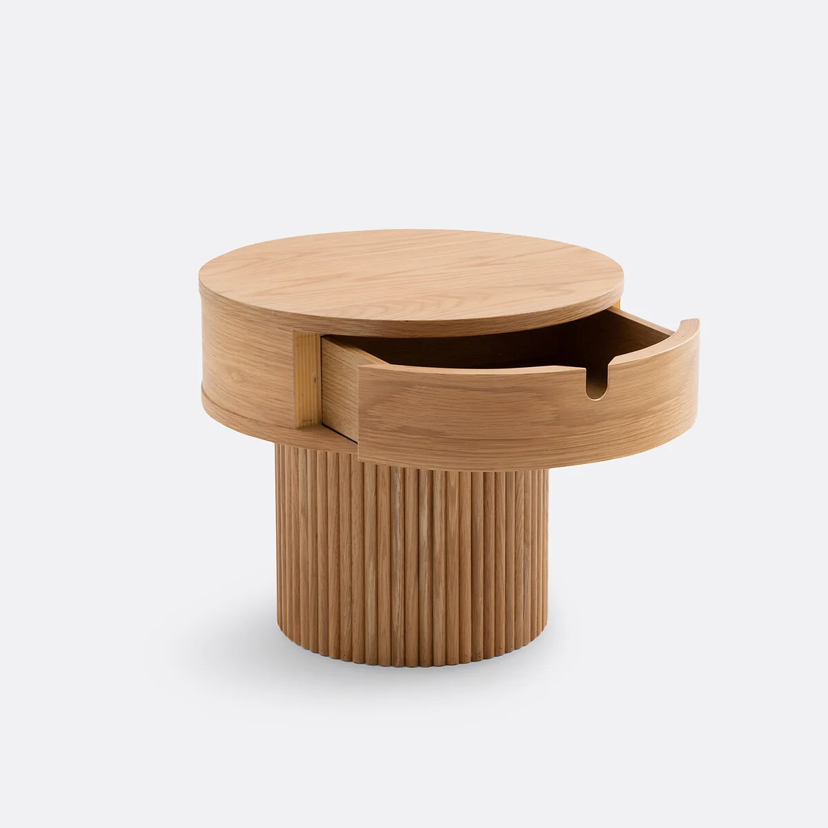 Tamita 1-Drawer Fluted Base Bedside Table – image 4