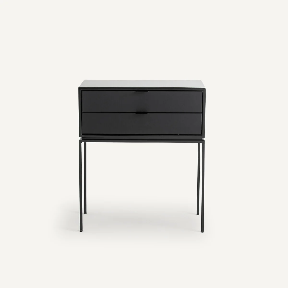 Réalto Metal & Leather Bedside Table – image 2