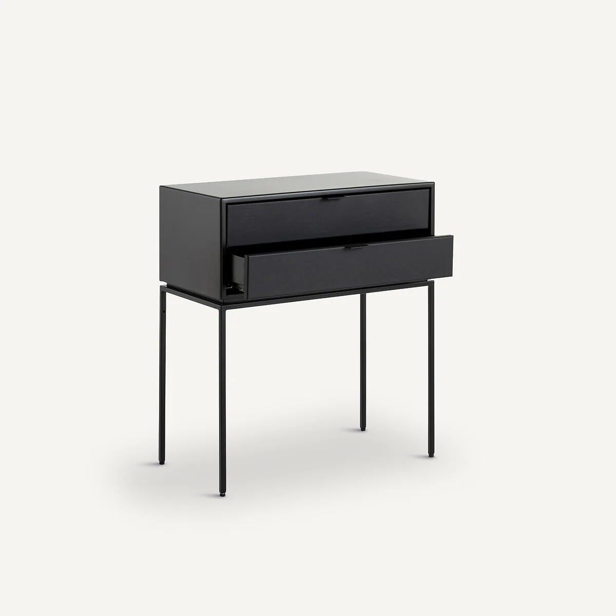 Réalto Metal & Leather Bedside Table – image 3