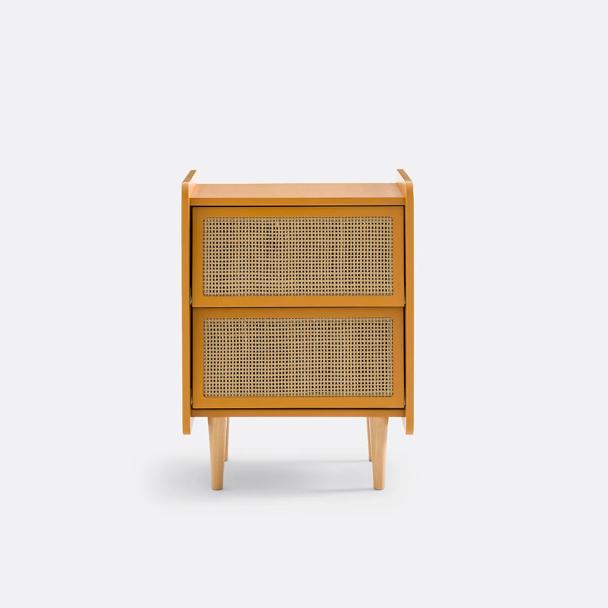 Taga 2-Drawer Cane Bedside Table – image 3