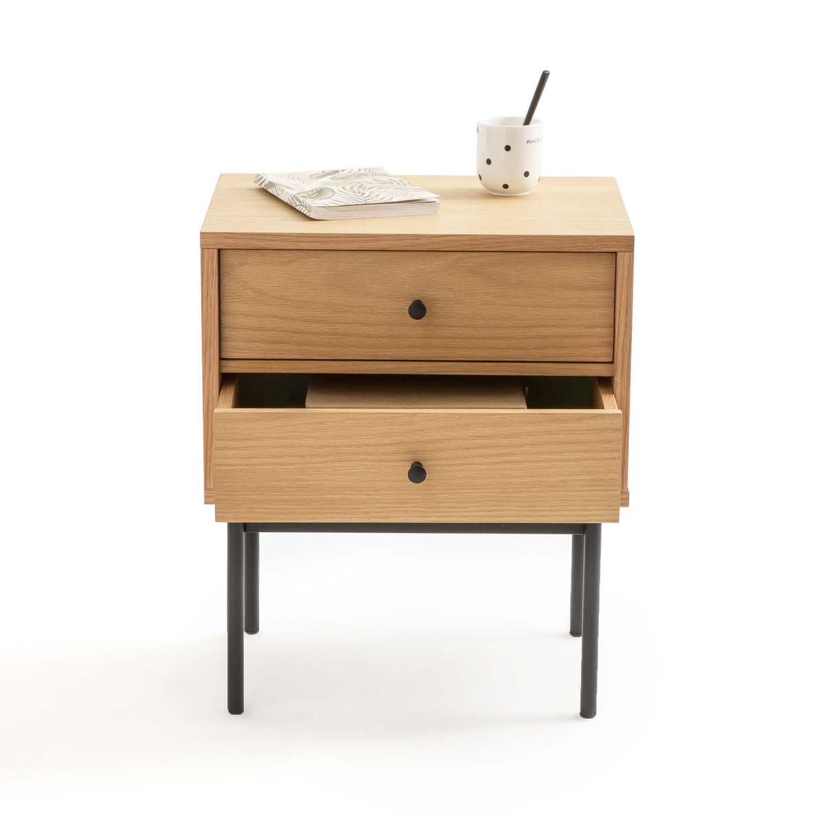 Nyjo Bedside Table with 2 Reversible Drawers – image 2
