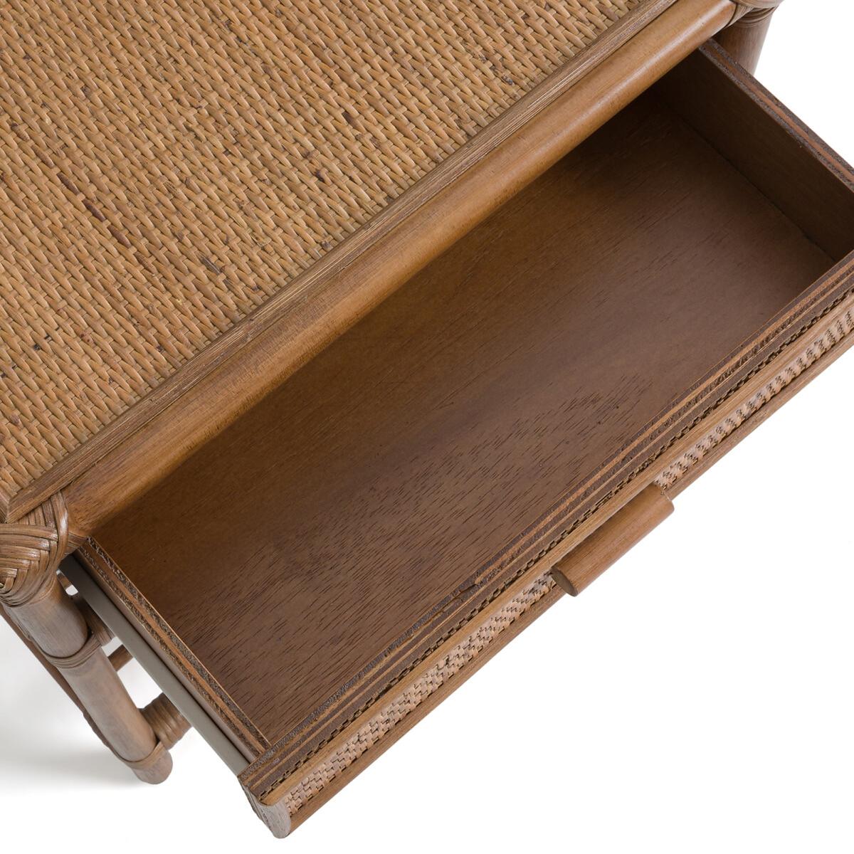 Kiara 1 Drawer and 1 Shelf Rattan Bedside Table – image 5