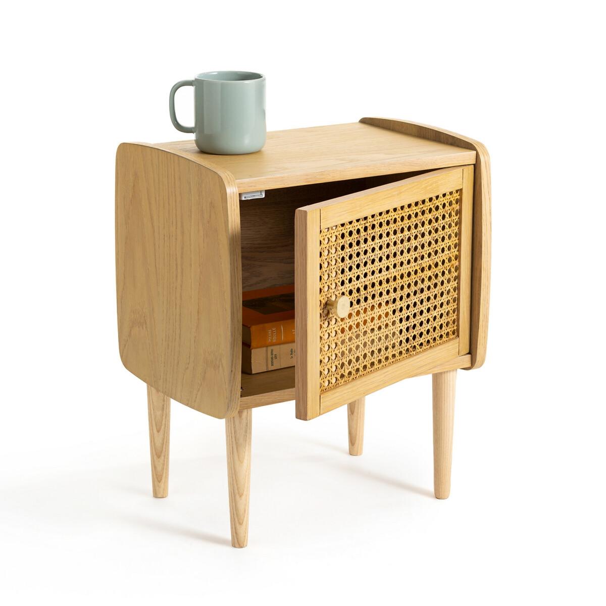 Tempa Bedside Table with 1 Rattan Door – image 2