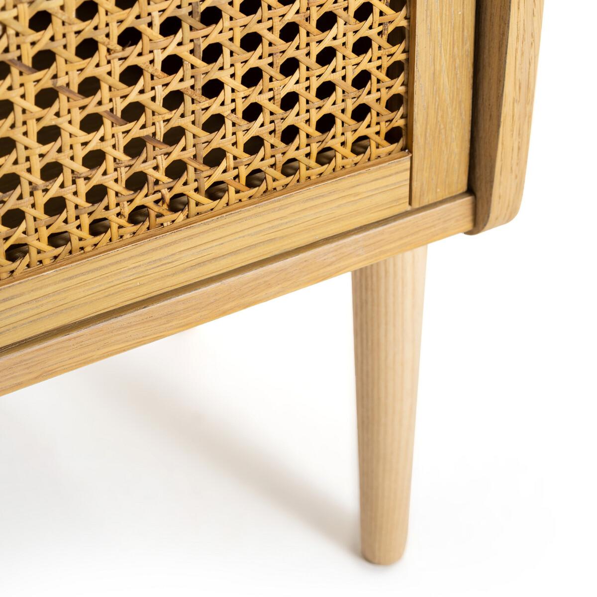 Tempa Bedside Table with 1 Rattan Door – image 4
