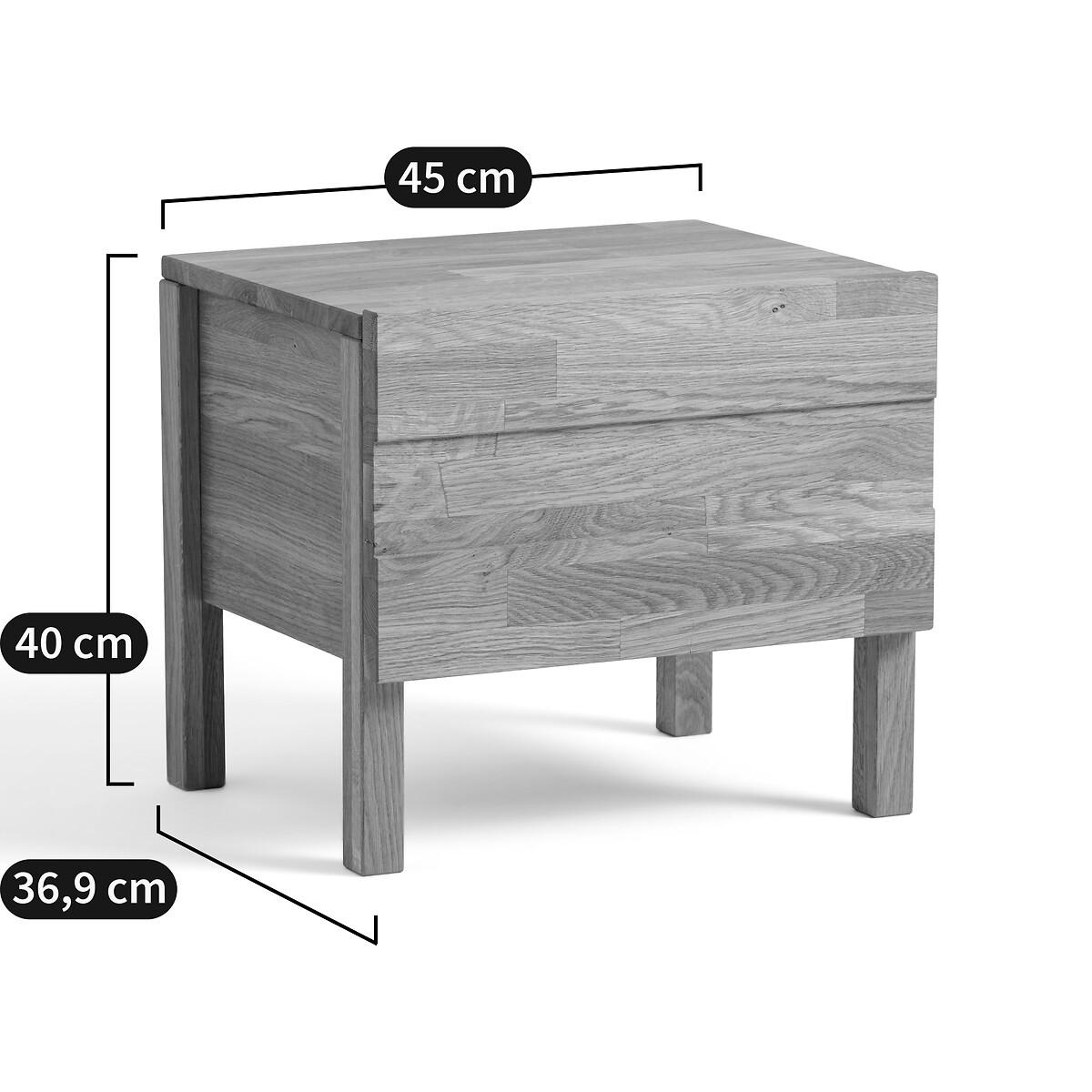 Ariles Finger-Jointed Oak Bedside Table – image 11
