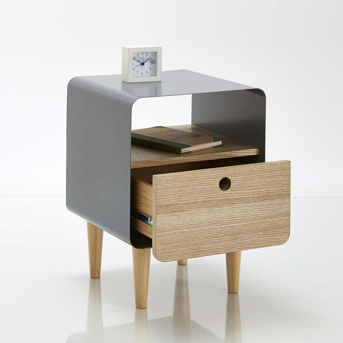 JIMI Wood & Metal Bedside Table – image 2