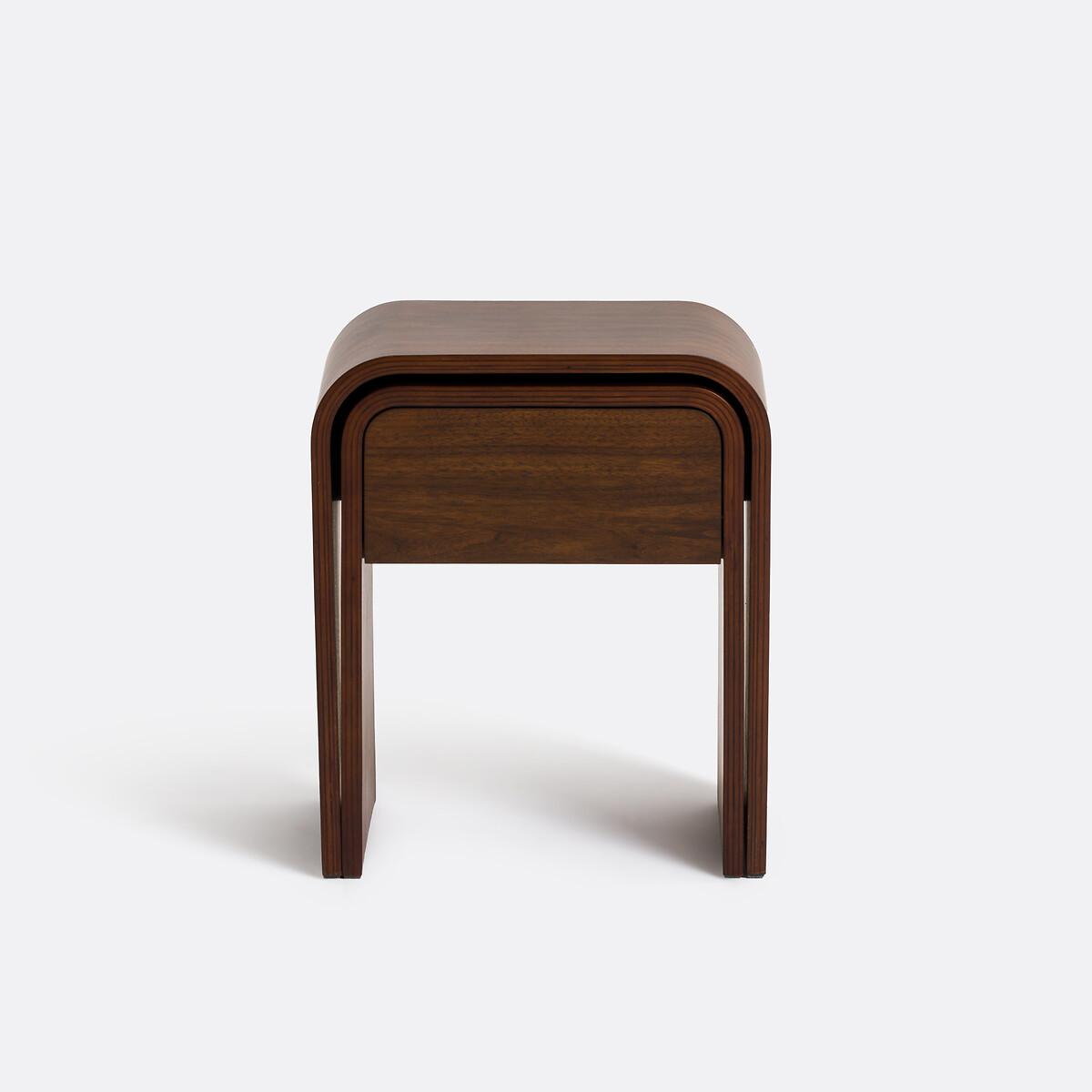 Vence Nest of Bedside Tables in Walnut Veneer – image 3