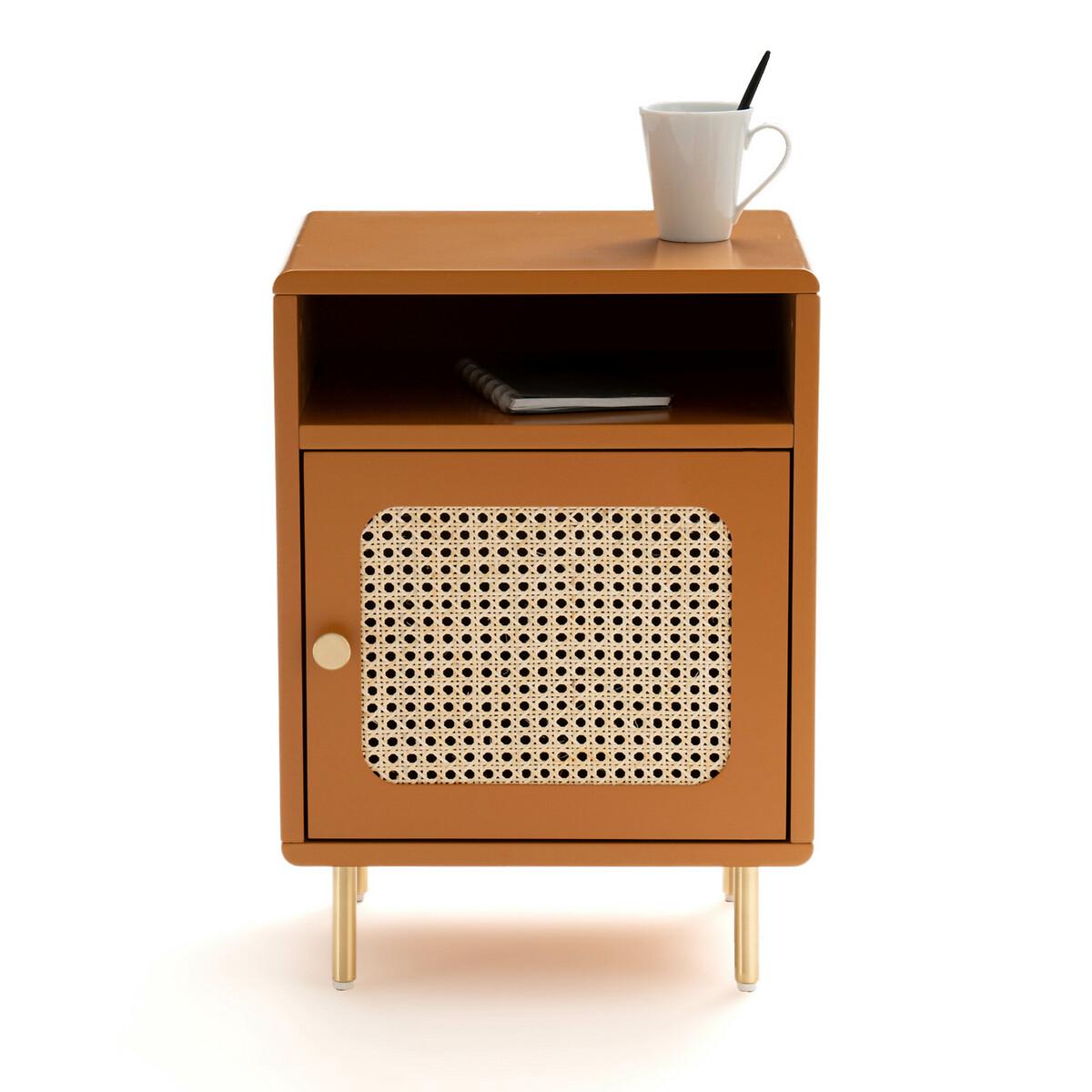Redpop Bedside Table with Rattan Door – image 2