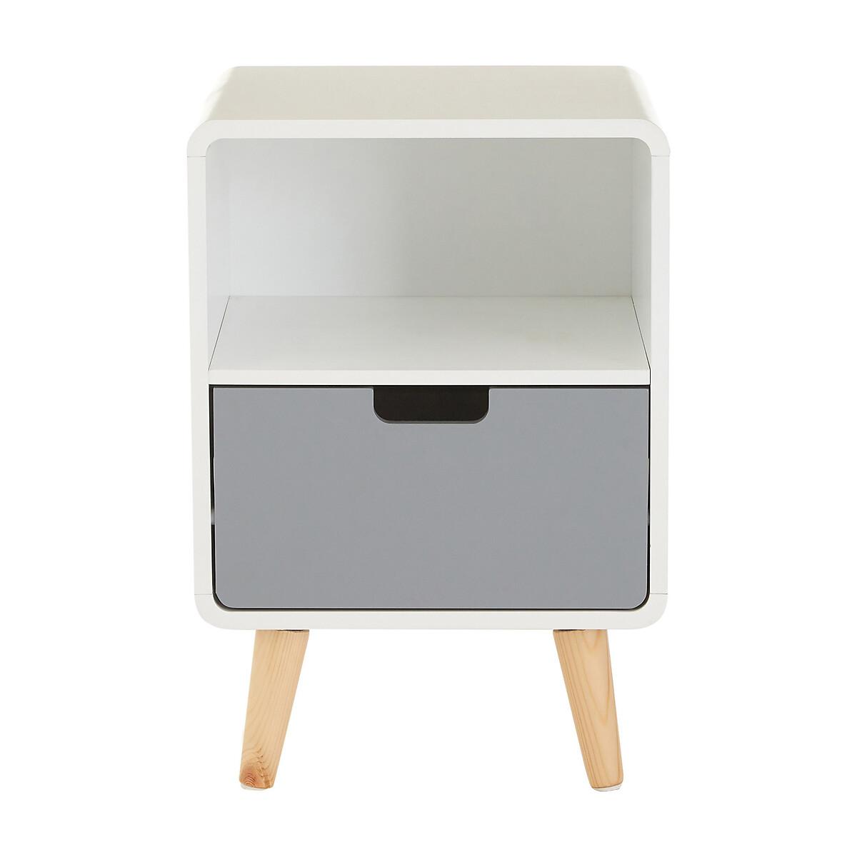 Nordic 1-Drawer Bedside Table with Shelf – image 4