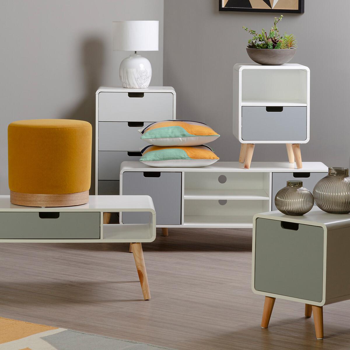 Nordic 1-Drawer Bedside Table with Shelf – image 7