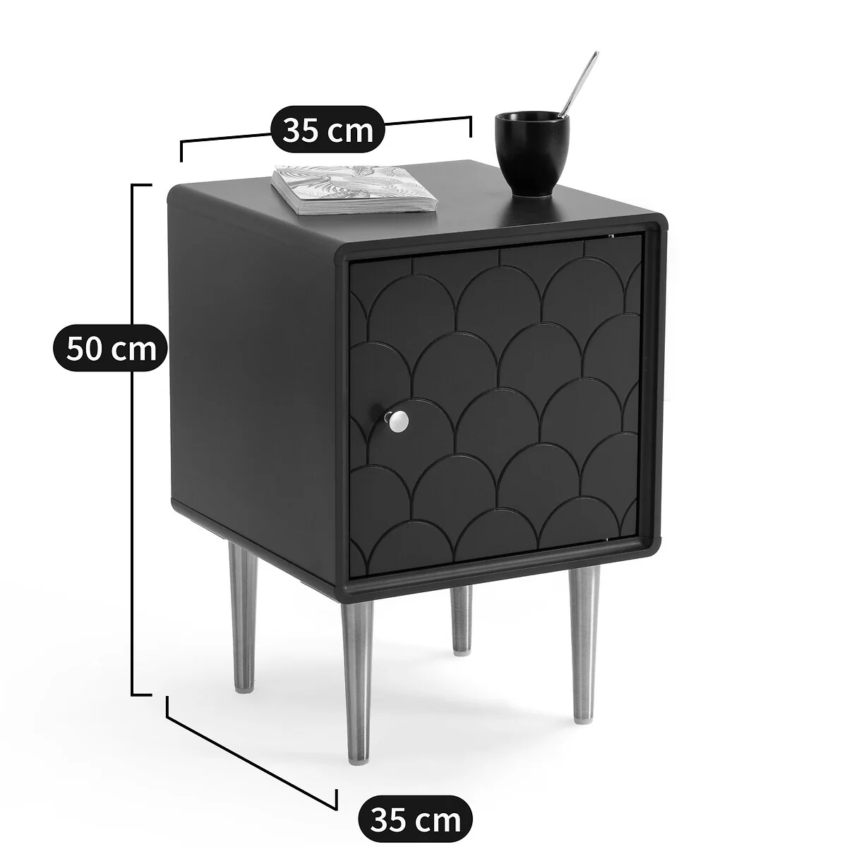 Luxore Bedside Table with Reversible Door – image 4