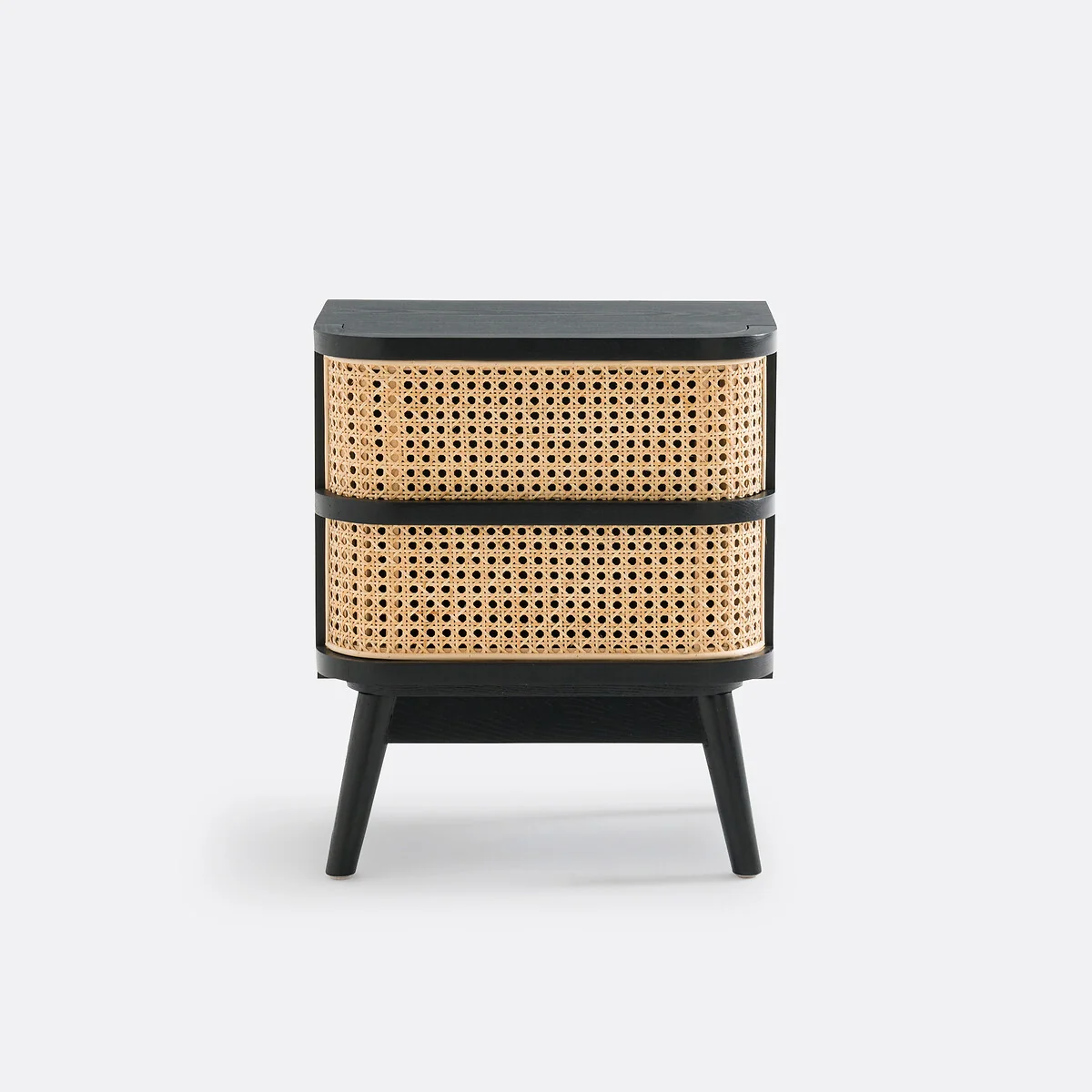 Laora Cane Bedside Table with 1 Drawer – image 2