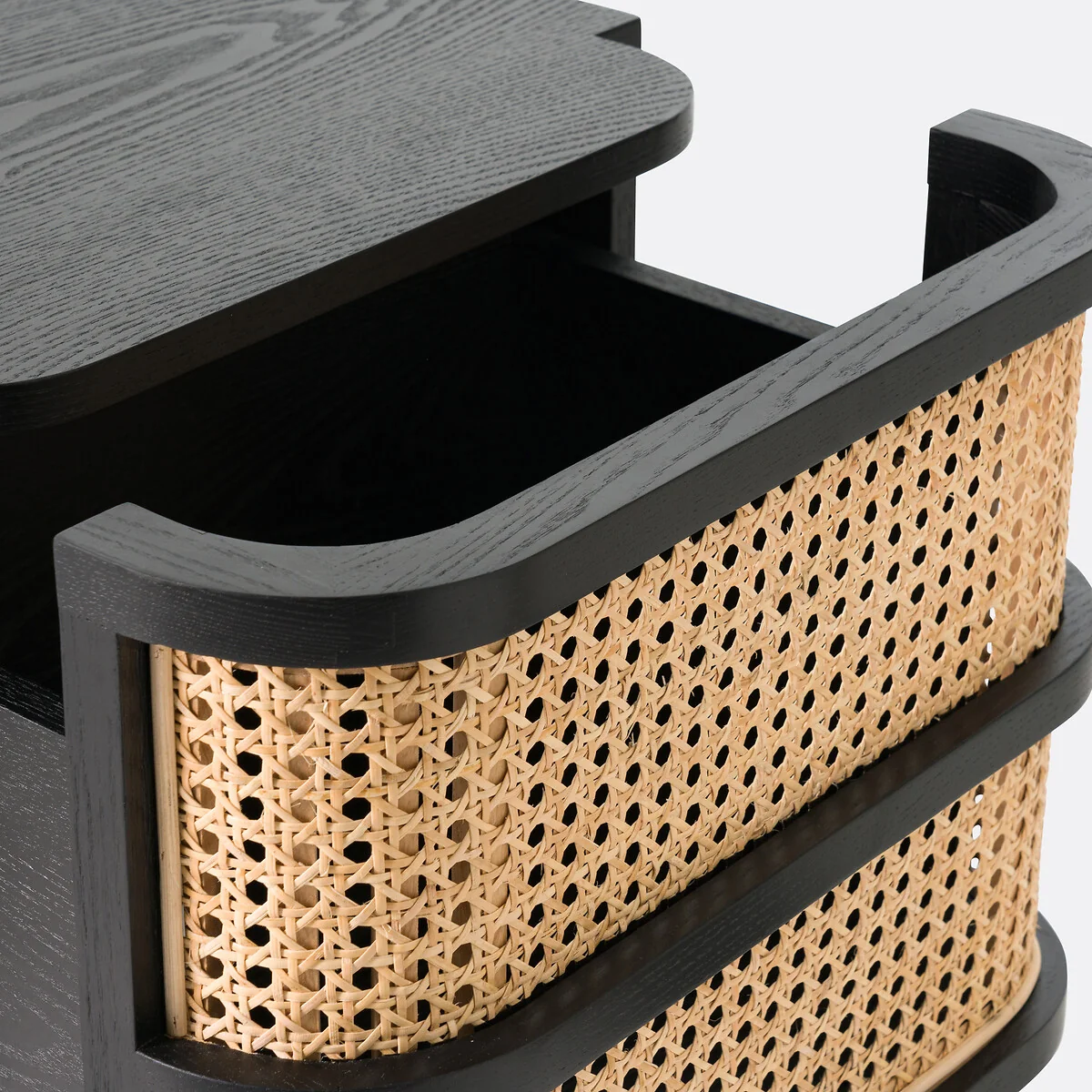 Laora Cane Bedside Table with 1 Drawer – image 3