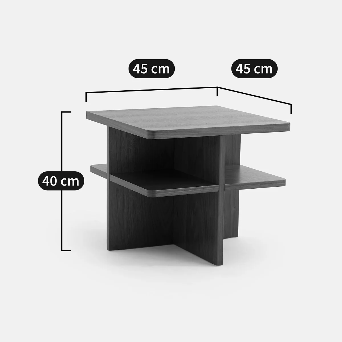 Caliste Bedside Table with Walnut Veneer – image 6