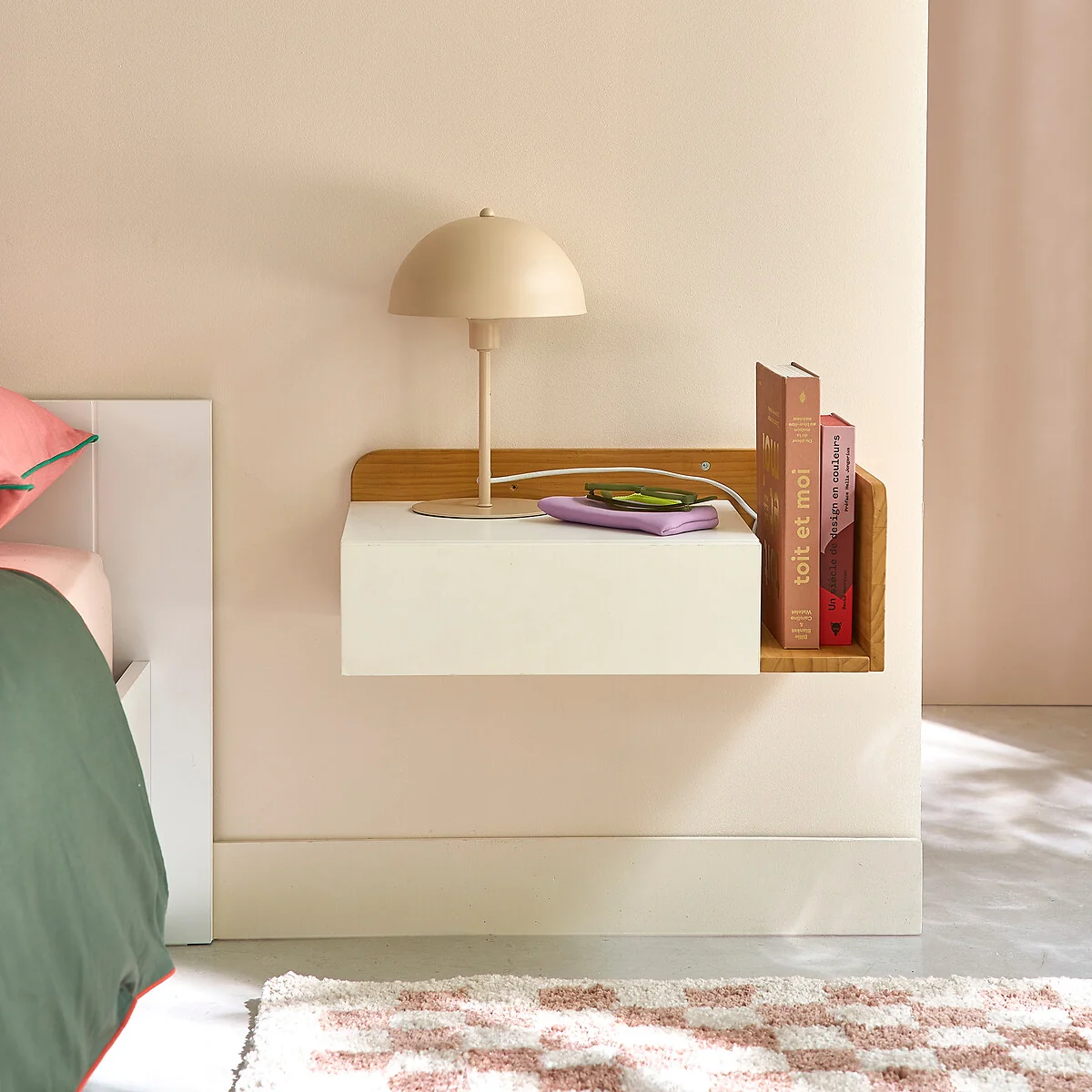 Jimi Wall Mounted Bedside Table, Right-Hand Side – image 2