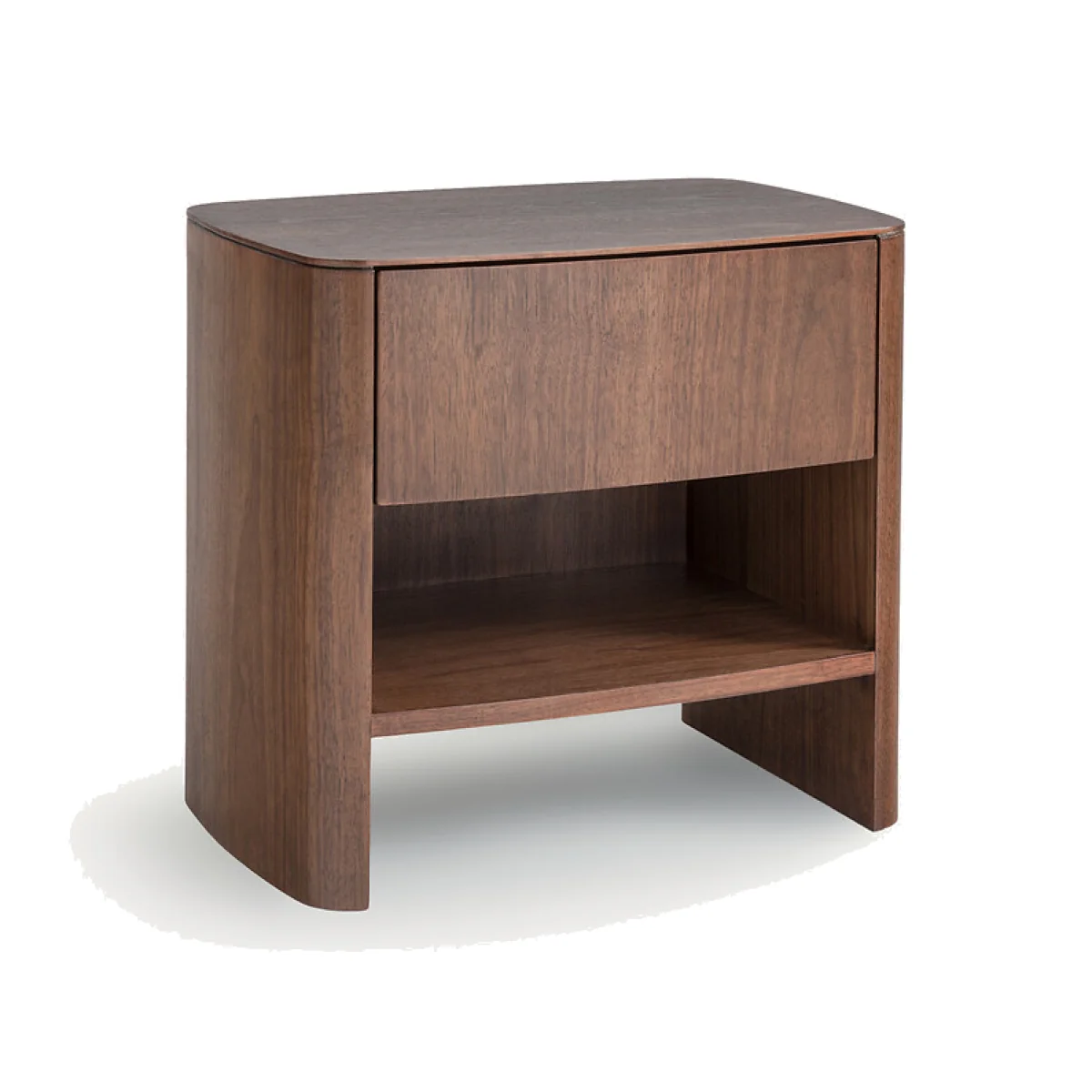 Willow Bedside Table in Walnut Or Oak Veneer – image 1