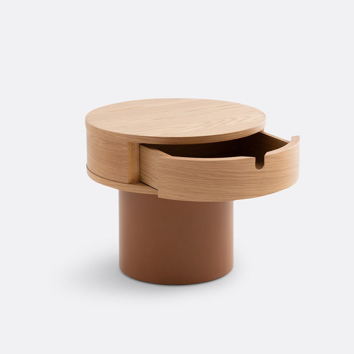Tamita 1-Drawer Lacquered base Bedside Table – image 3