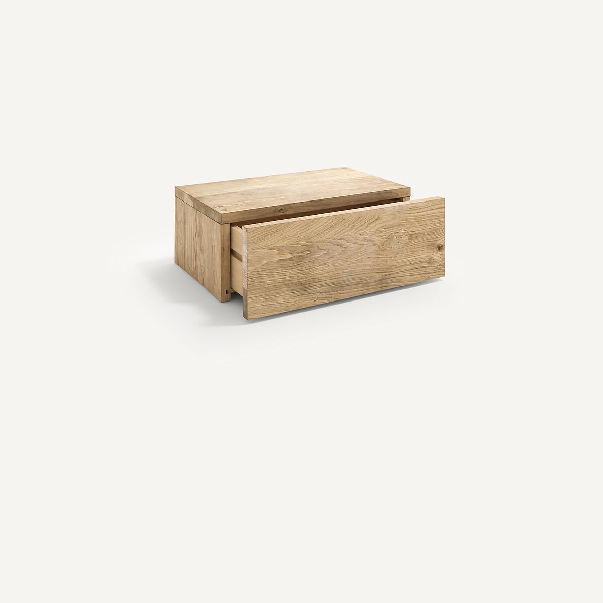 Paul Solid Oak 1-Drawer Floating Bedside Table – image 3