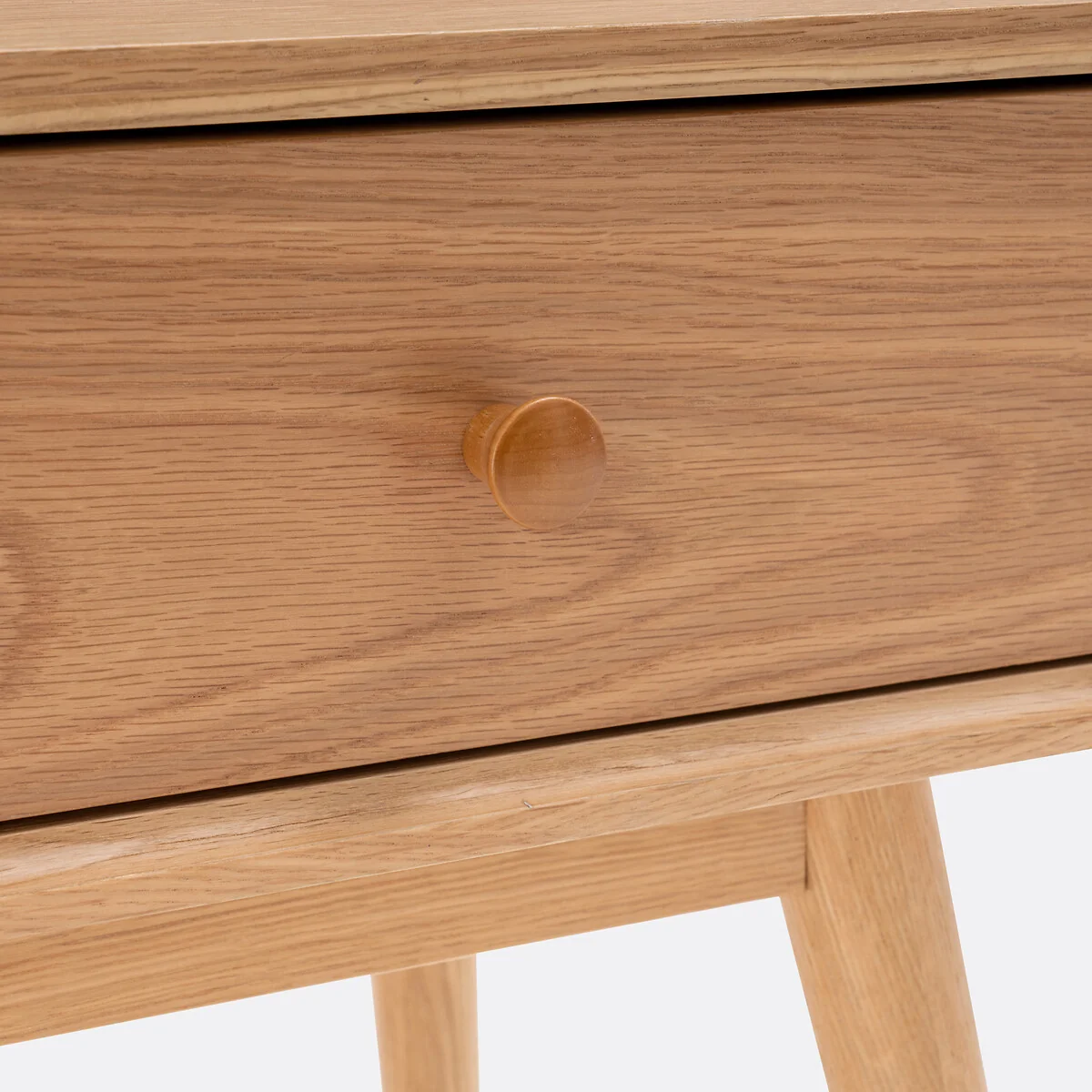 Miji 1 Drawer Oak Veneer Bedside Table – image 5