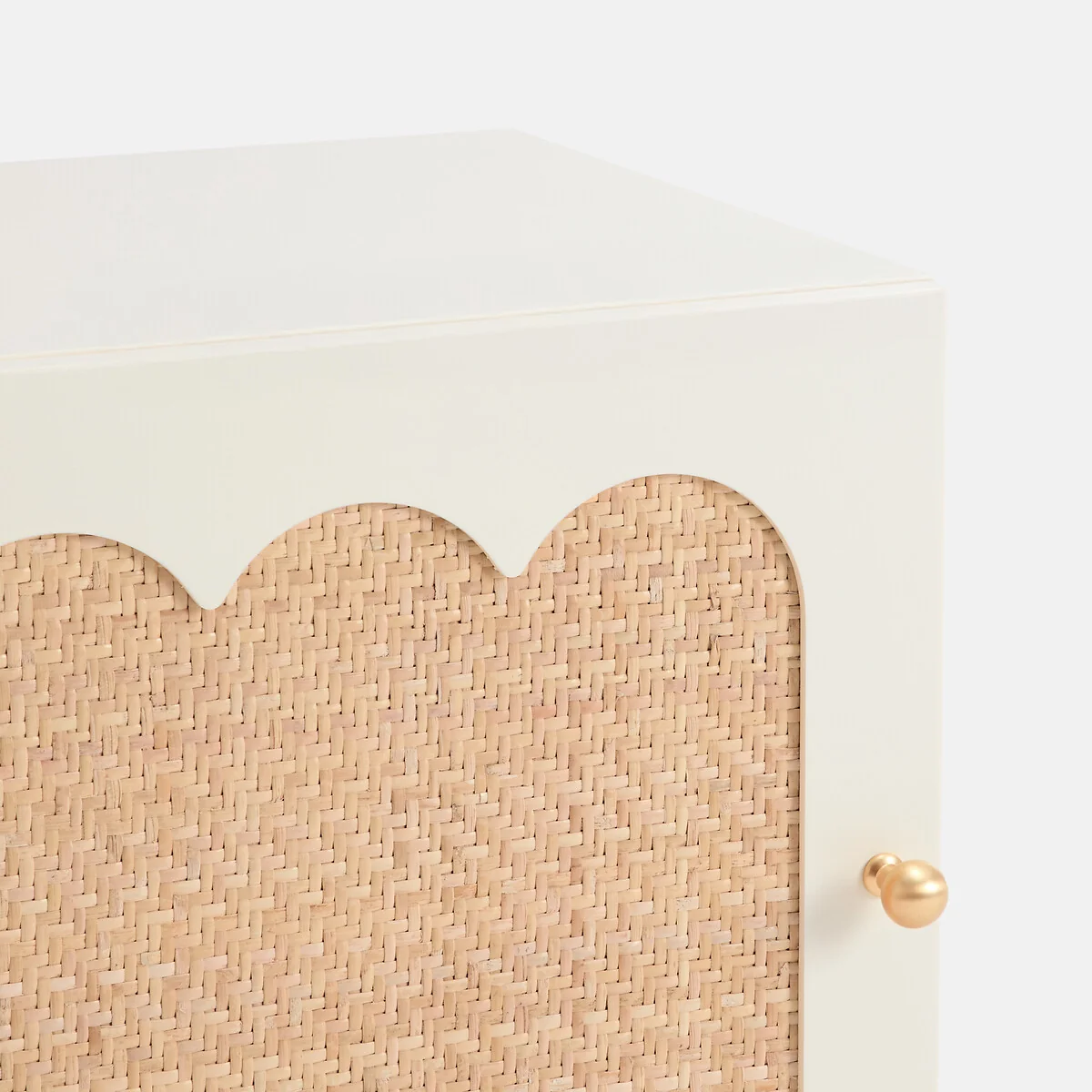 Ptilu Oak/Rattan 1-Door Bedside Table – image 3