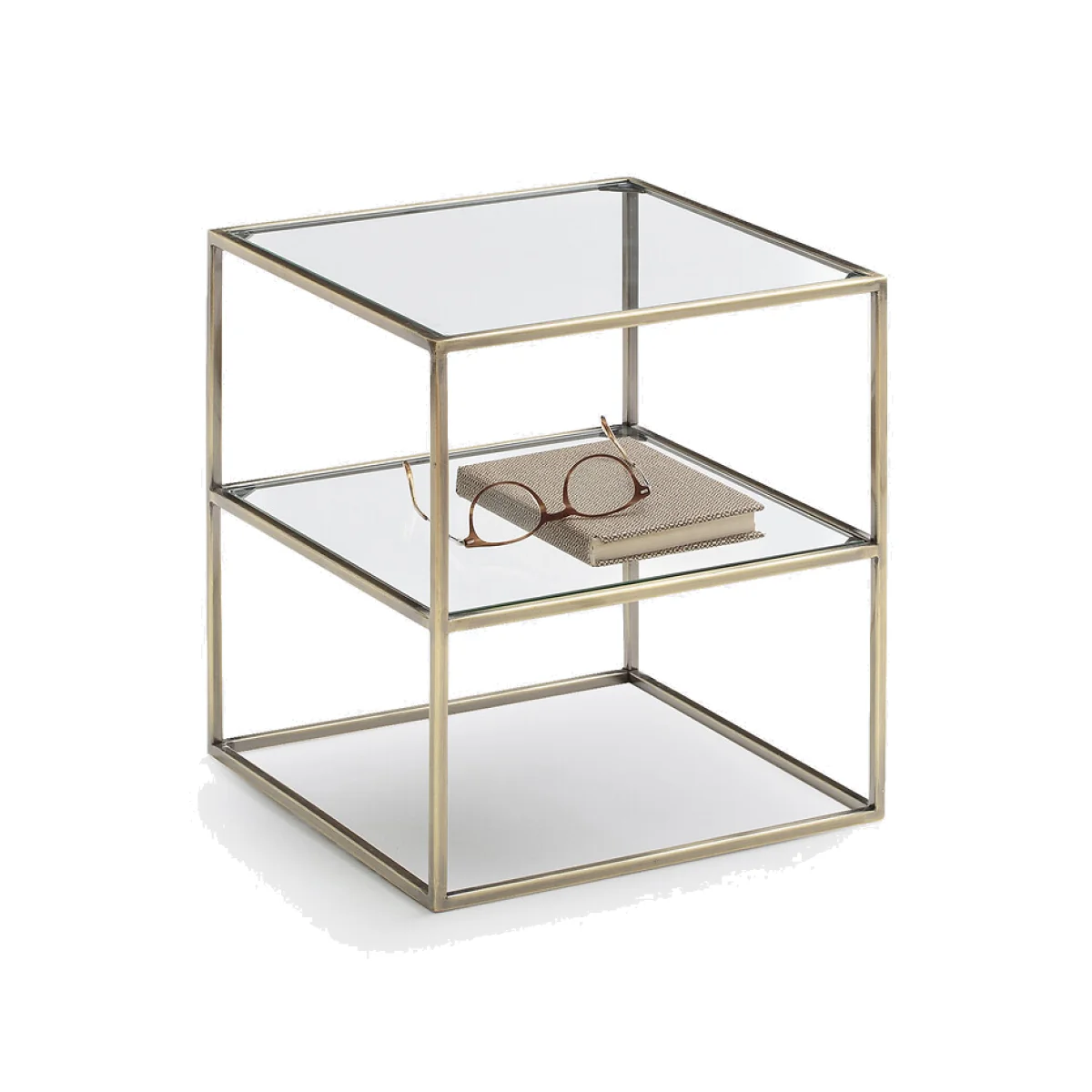 Luxore Double-Shelf Bedside Table – image 1